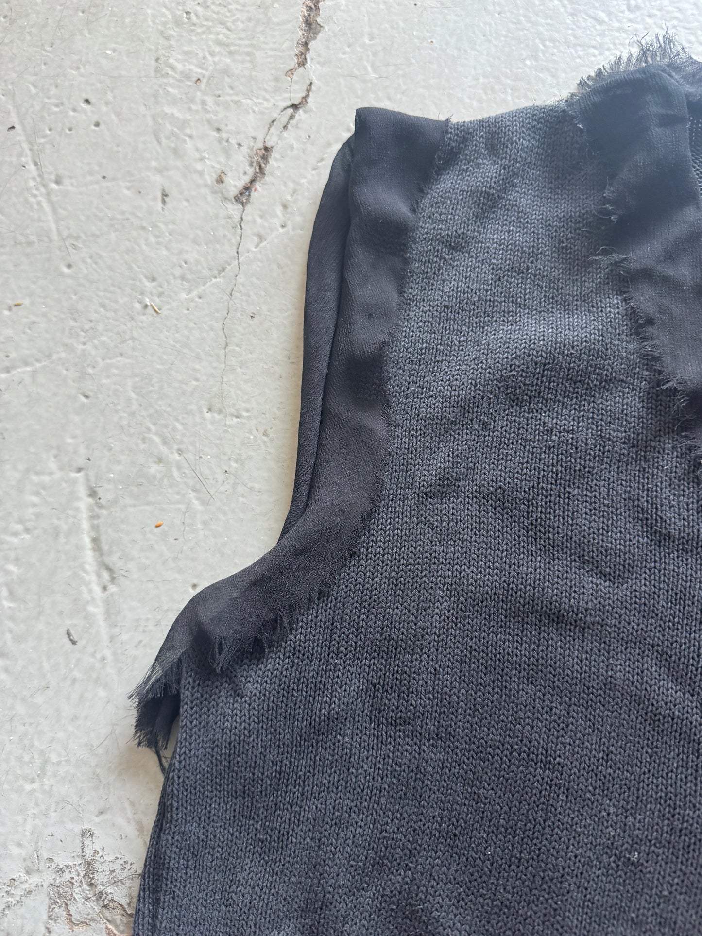 undercover fringed knit vest