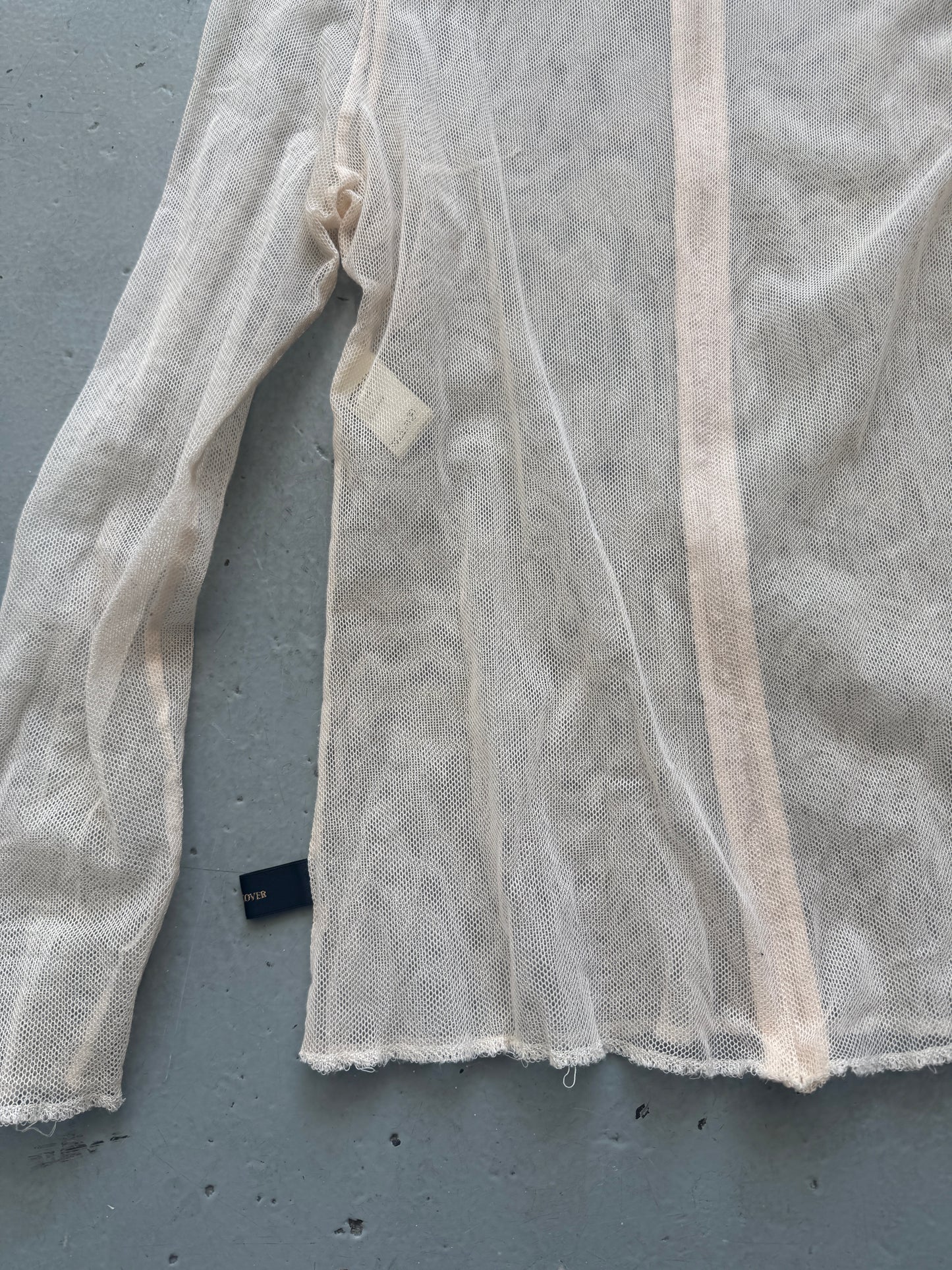 undercover mesh zip high neck top