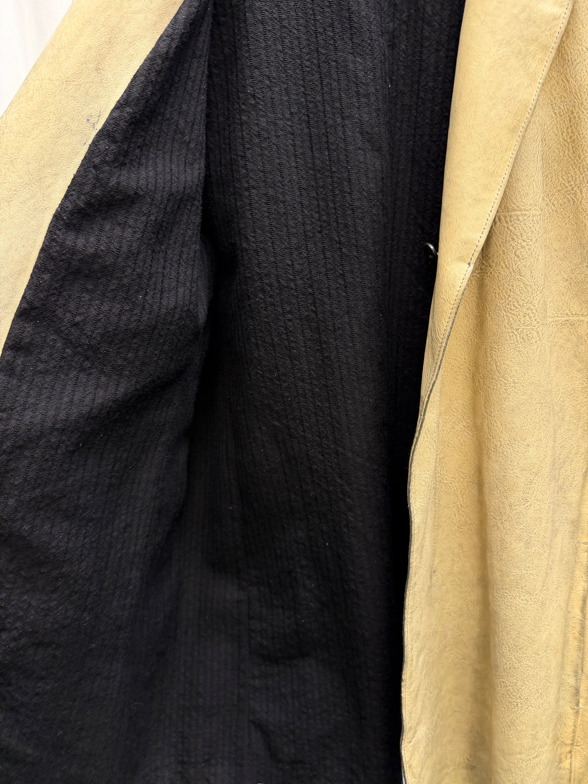Carpe Diem 2005 Maurizio Altieri Textured Leather Crossover Jacket (L)