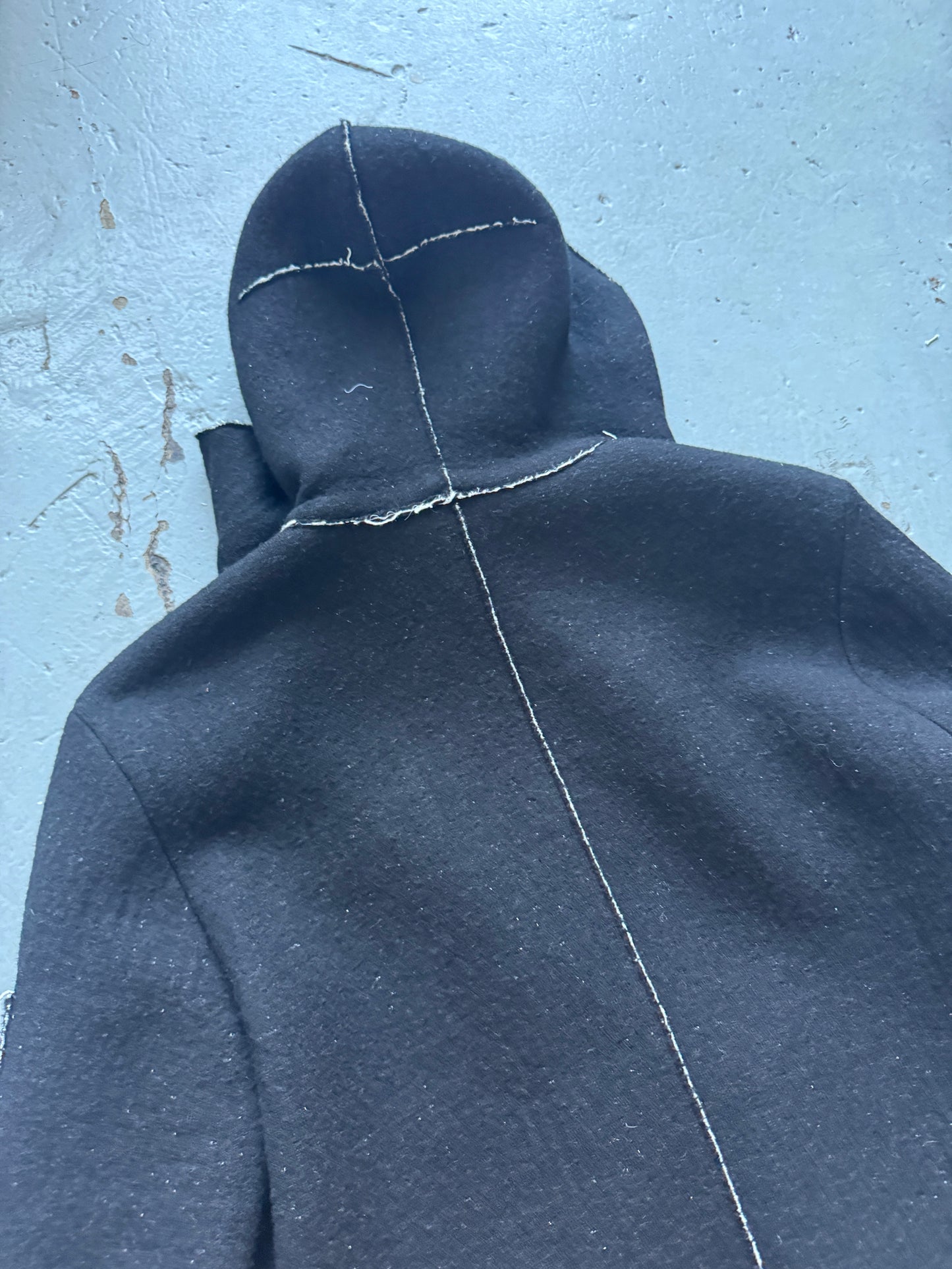 transit uomo thick wool hooded jacket