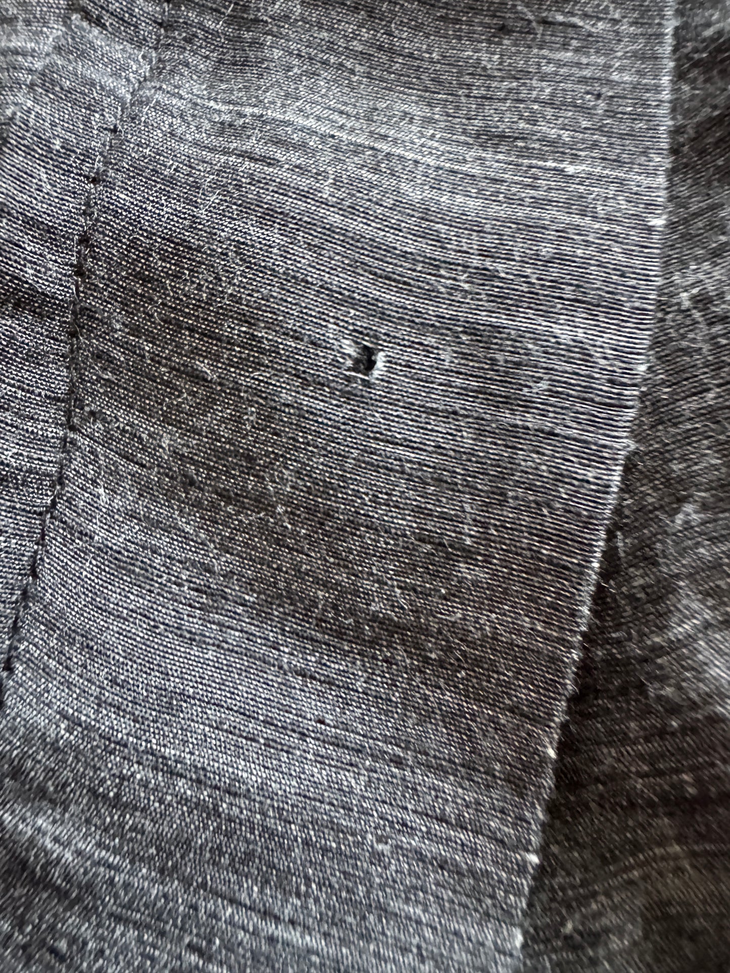 rick owens 2000s linen overlap pocket trouser