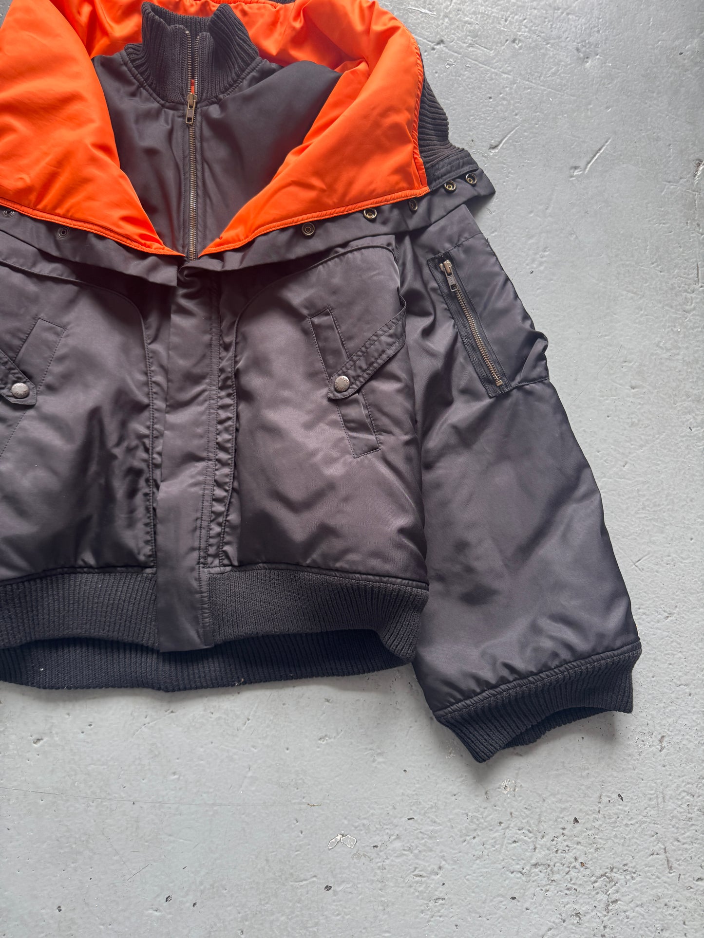 marjan pejoski double layer neck bomber