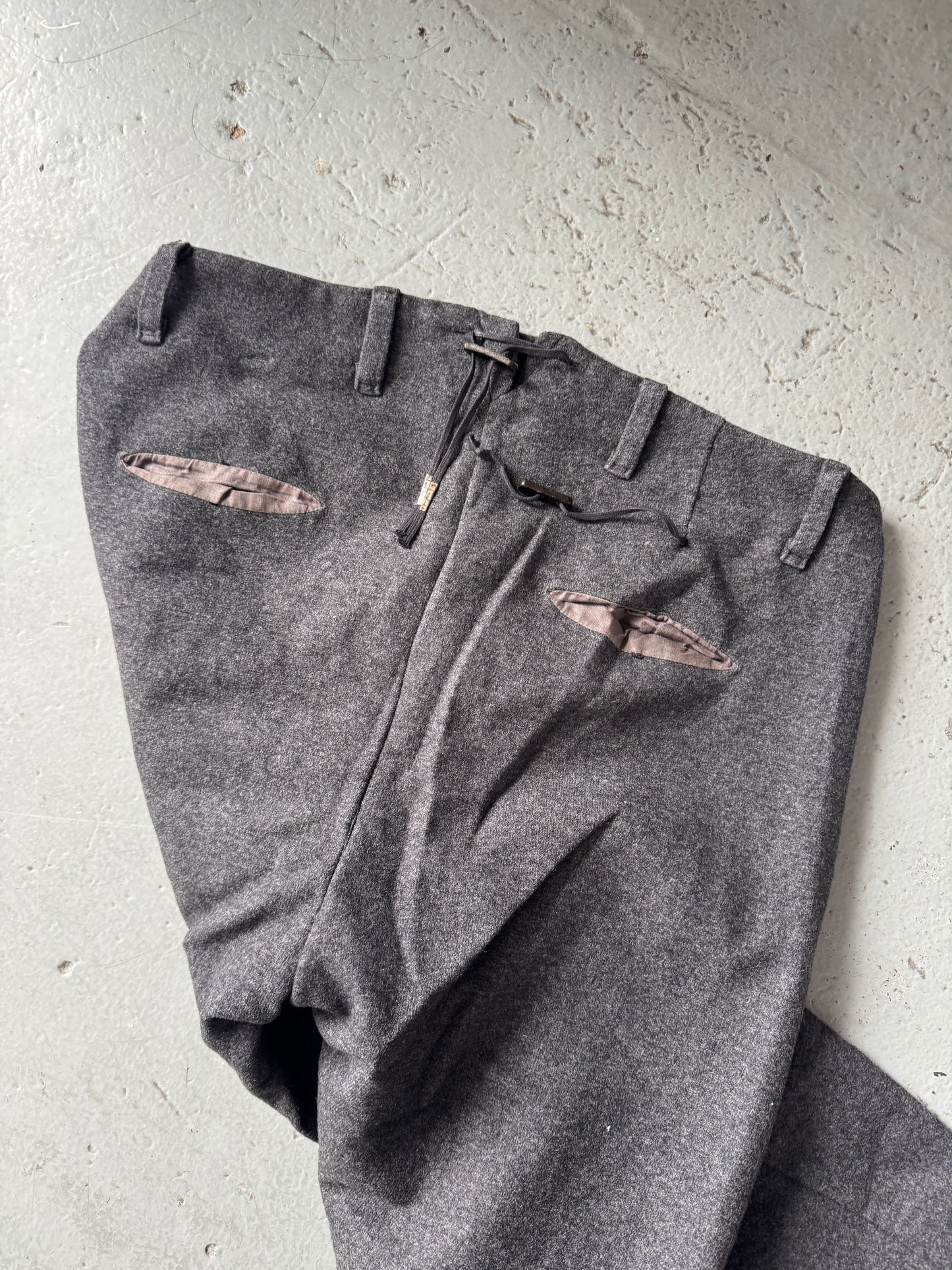 boris bidjan saberi wool button leg trouser
