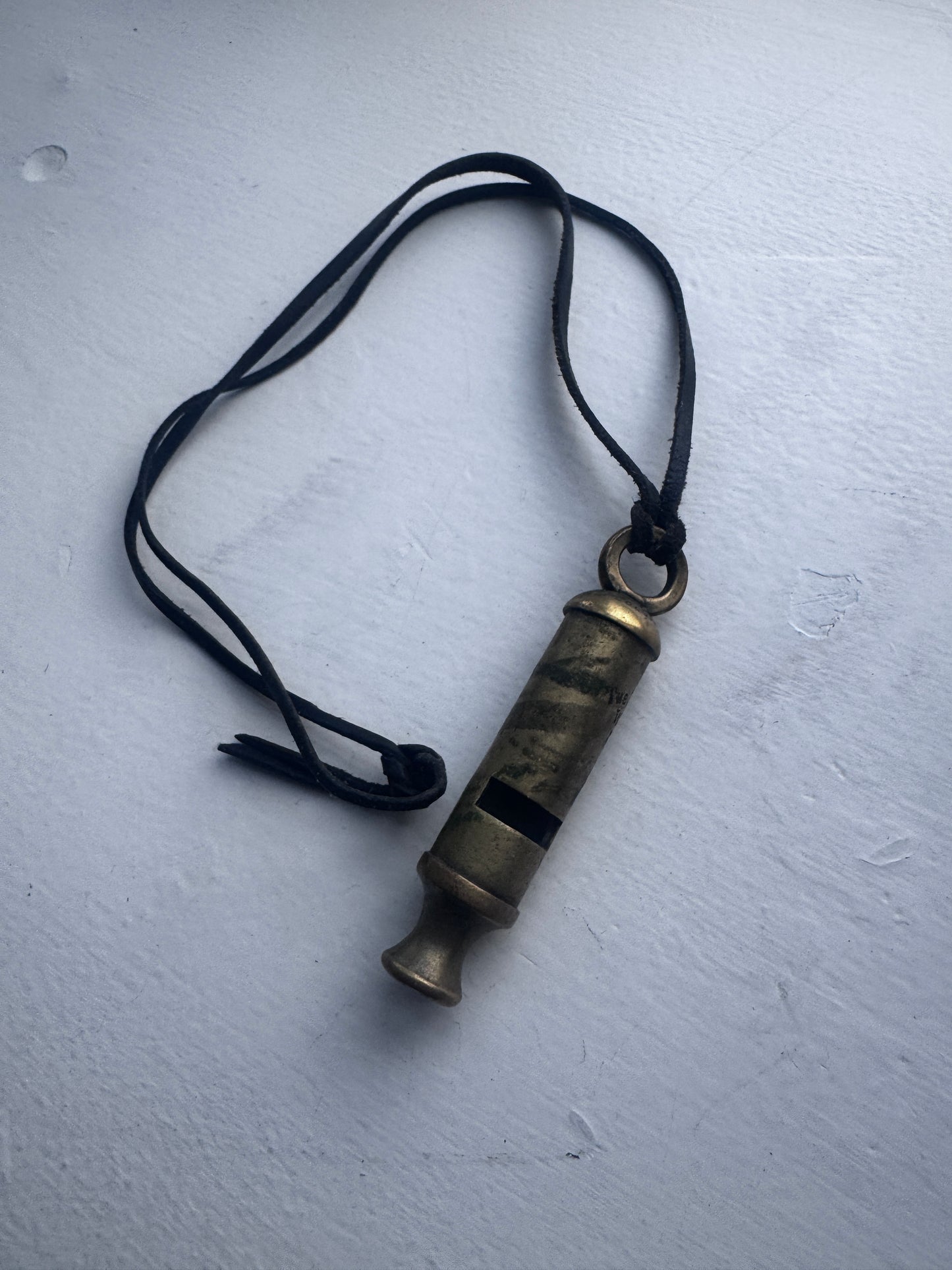 leather strap whistle necklace
