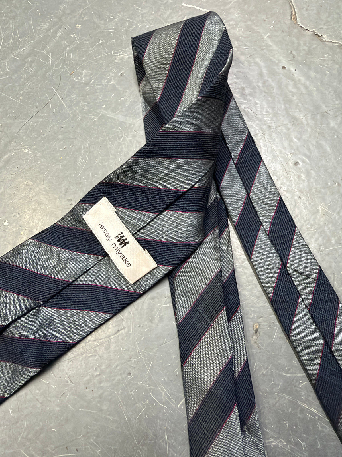 Issey Miyake 80s Stripe Tie