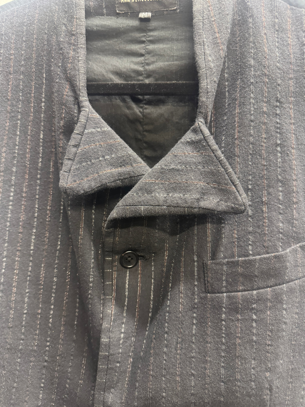 Ann Demeulemeester SS09 Poke Lapel Double Strap Waistcoat
