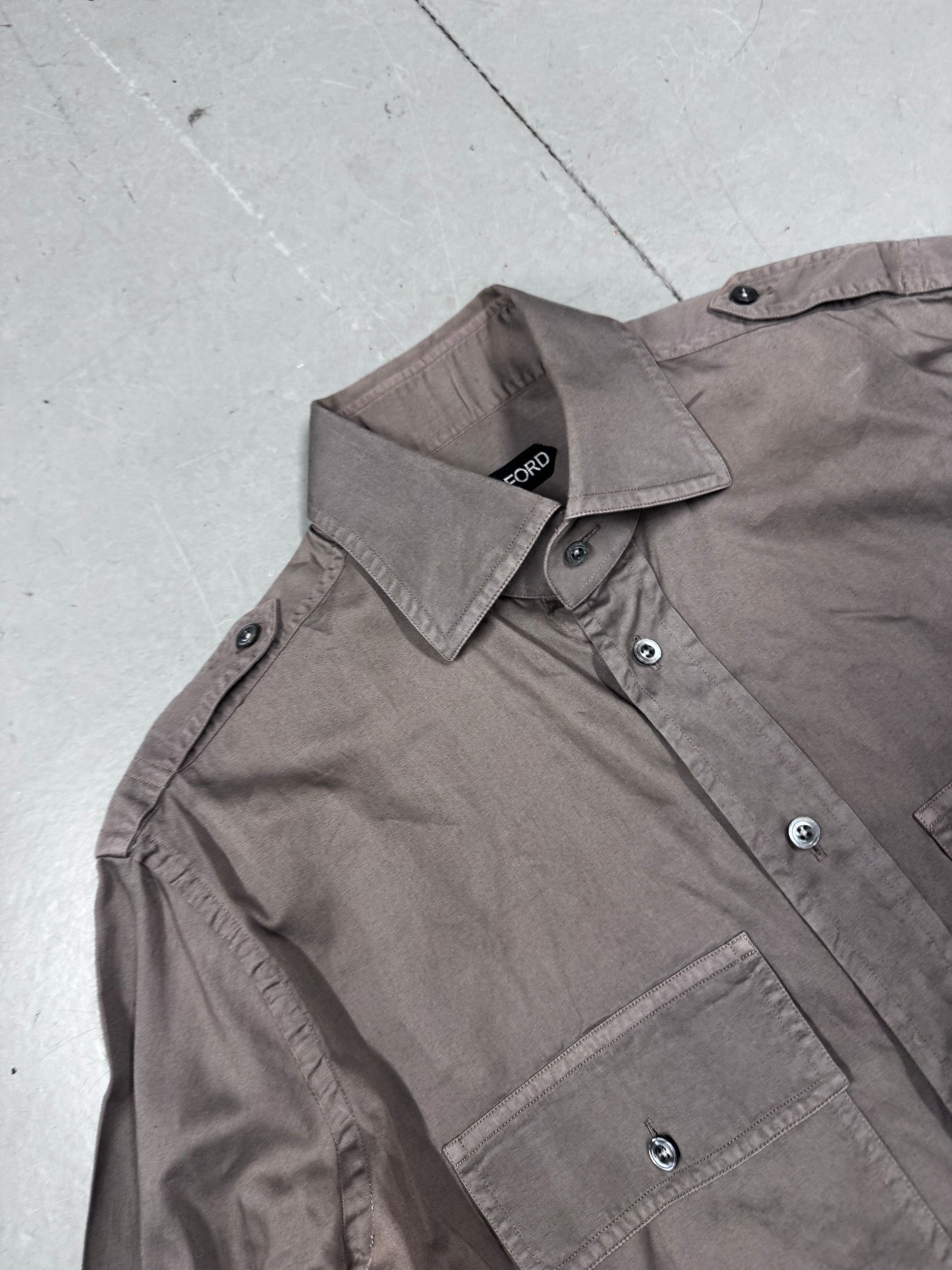 Tom Ford Military Epaulet Shirt
