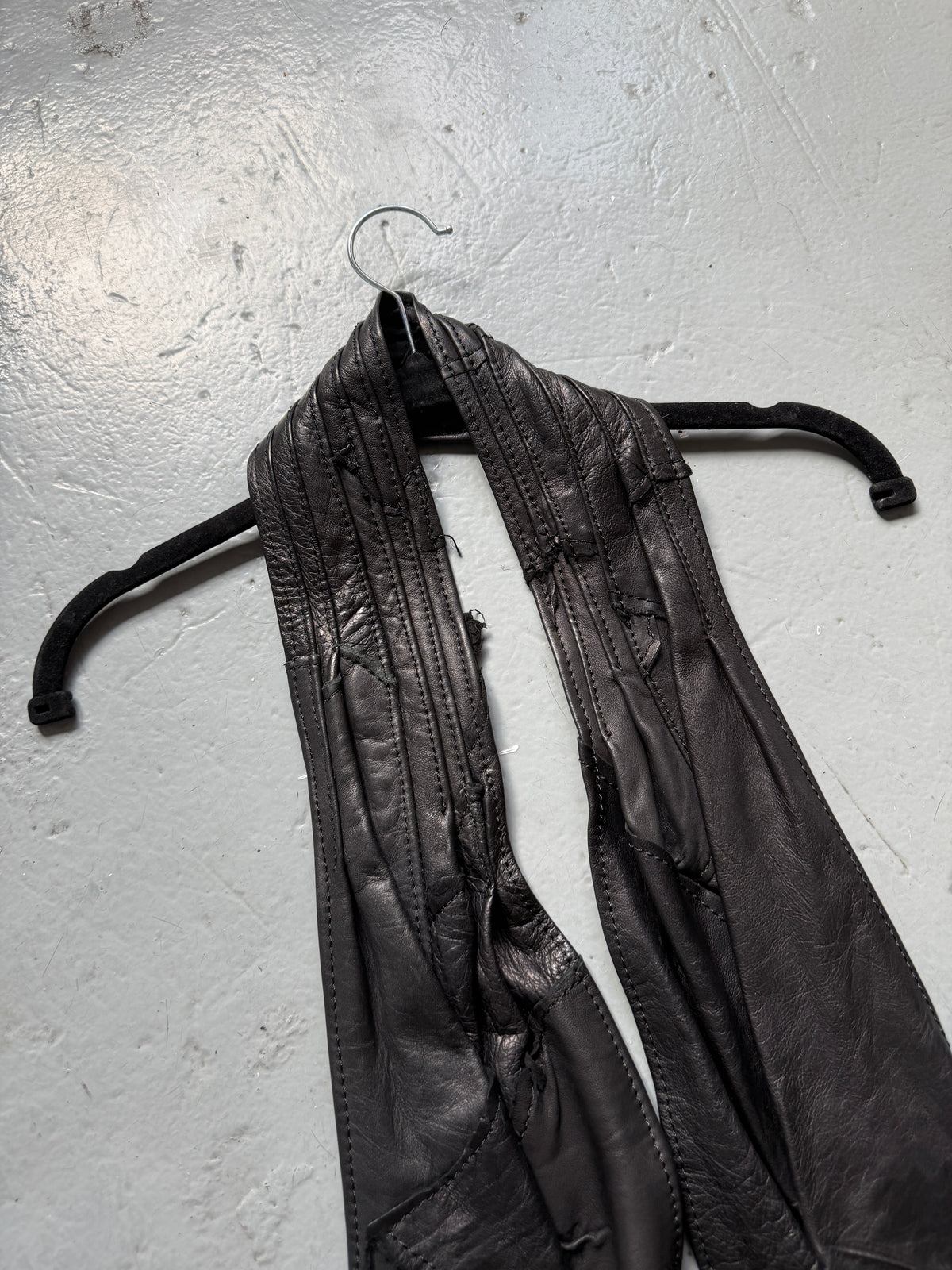 Yasuyuki Ishii Resinated Feather Patched Leather Vest