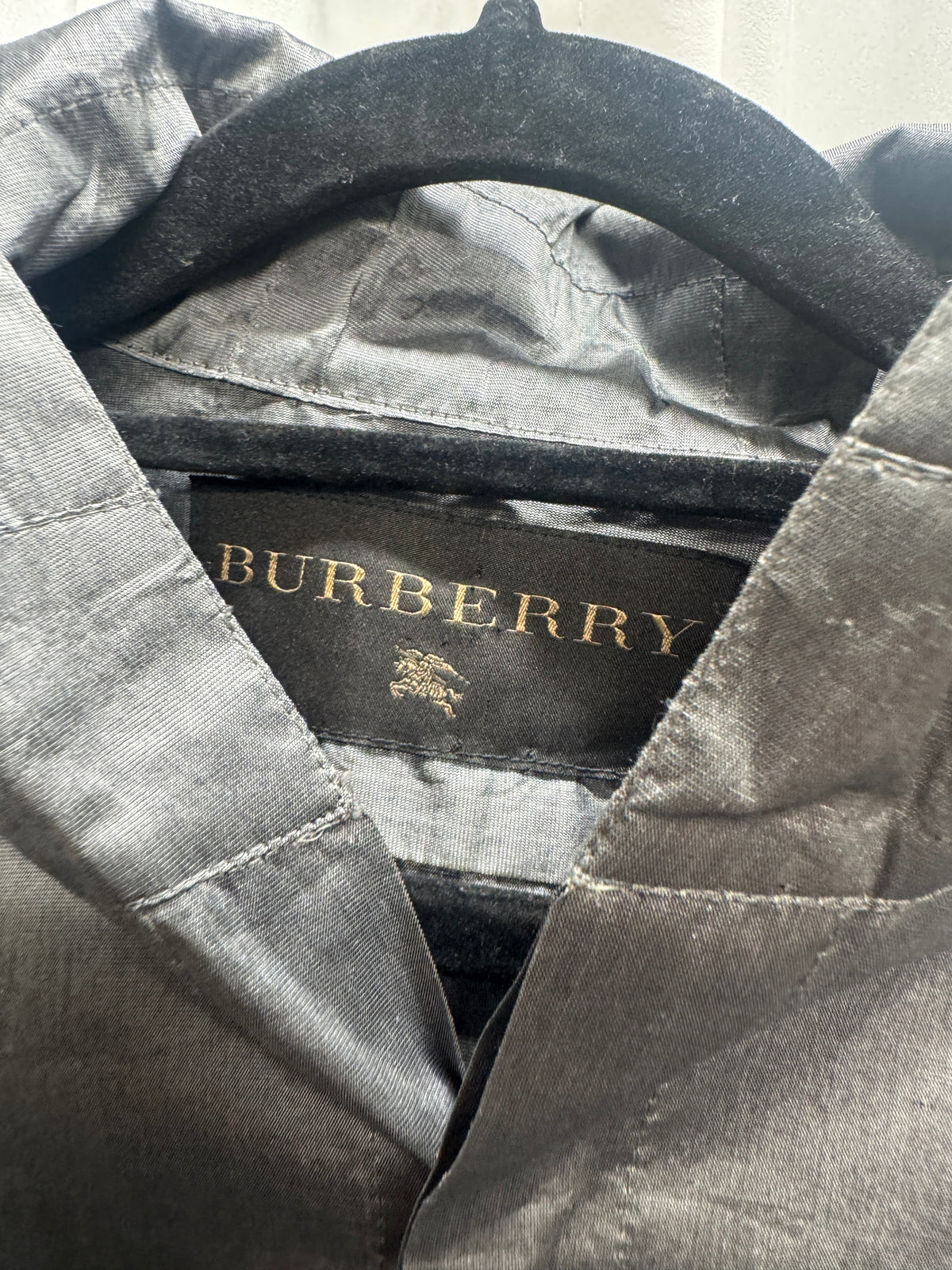 Burberry Prorsum SS01 by Roberto Menichetti Metallic Hooded Shirt Jacket