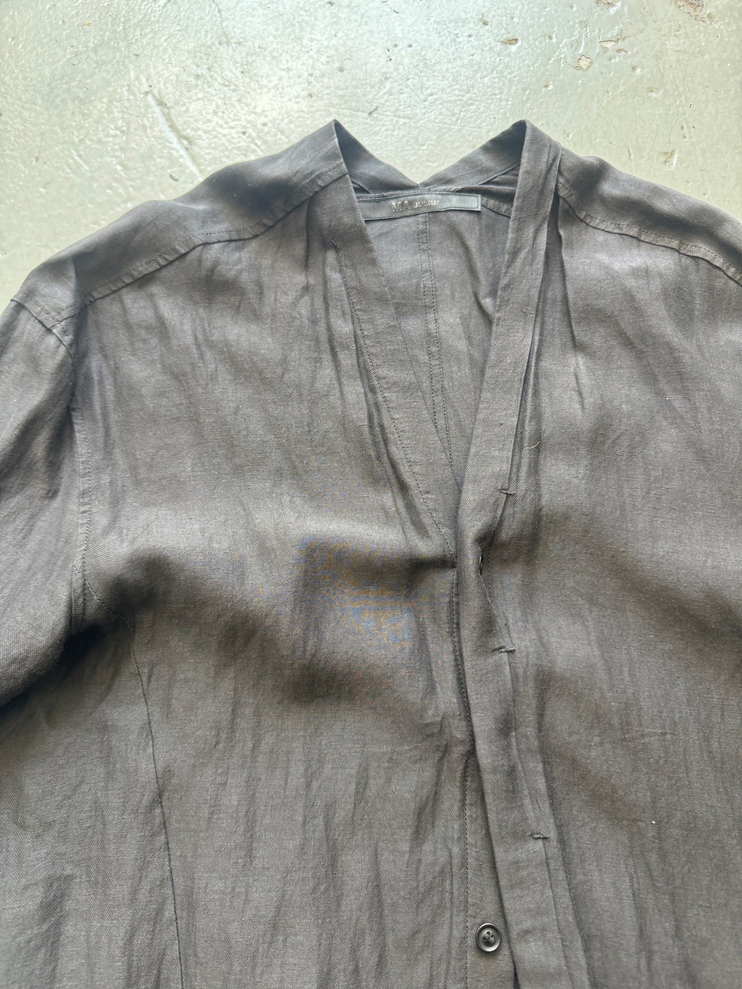 julius lightweight tulip neck shirt