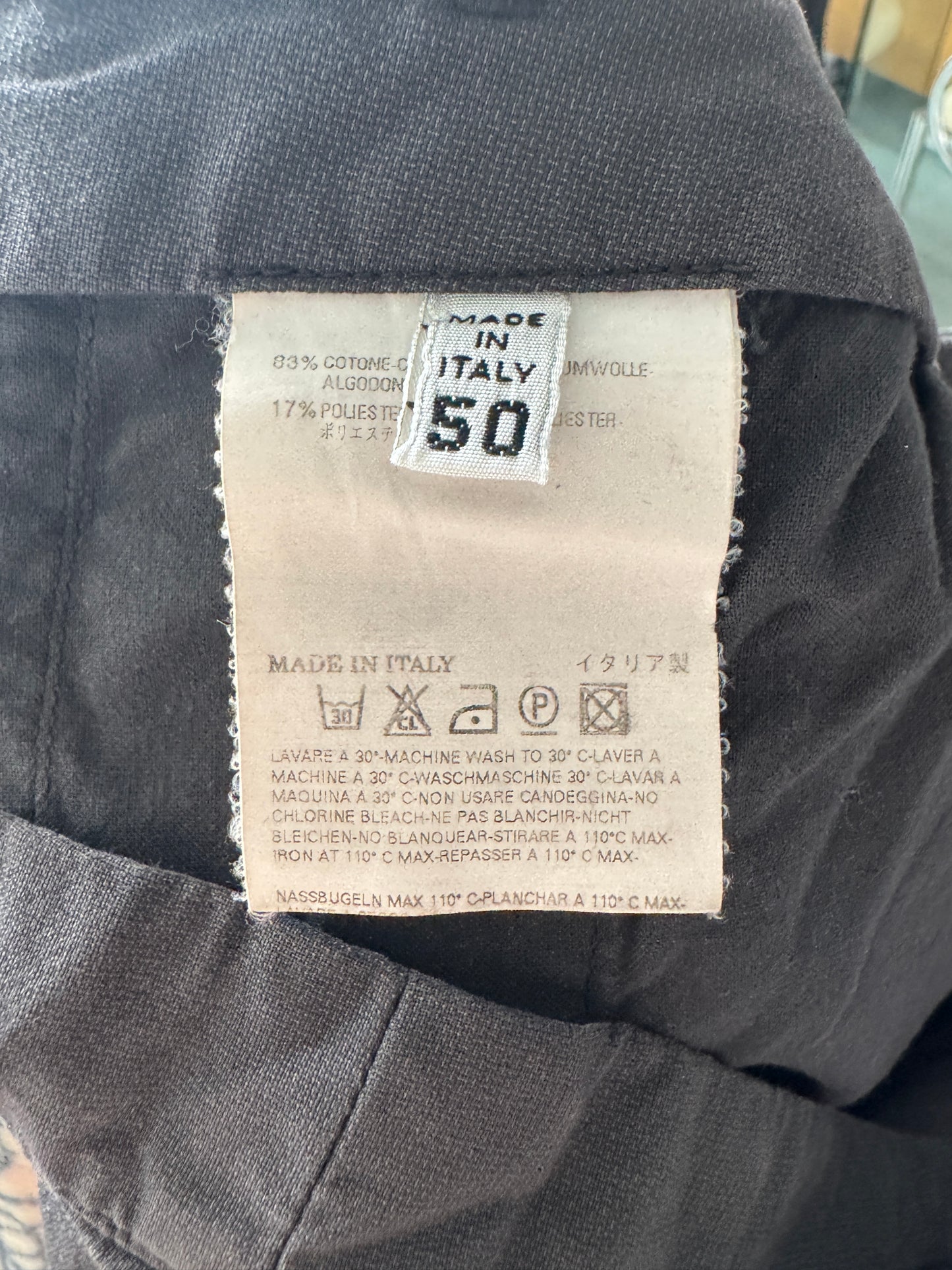 martin margiela no waistband canvas trouser