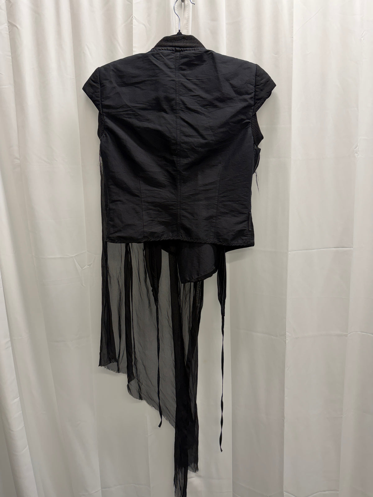 Rick Owens Waterfall Zip Up Bolero Vest (S)