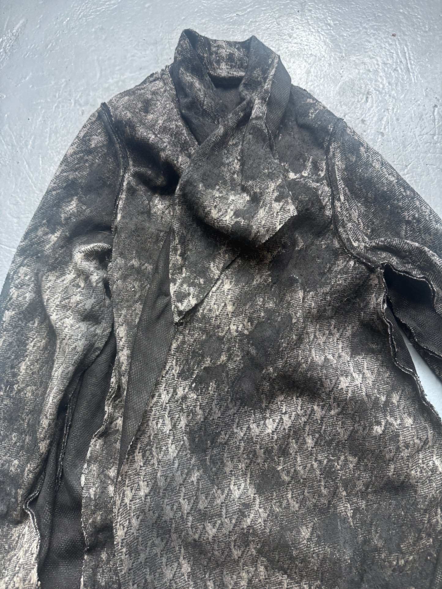 kai ghattaura wrap sleeve jacket