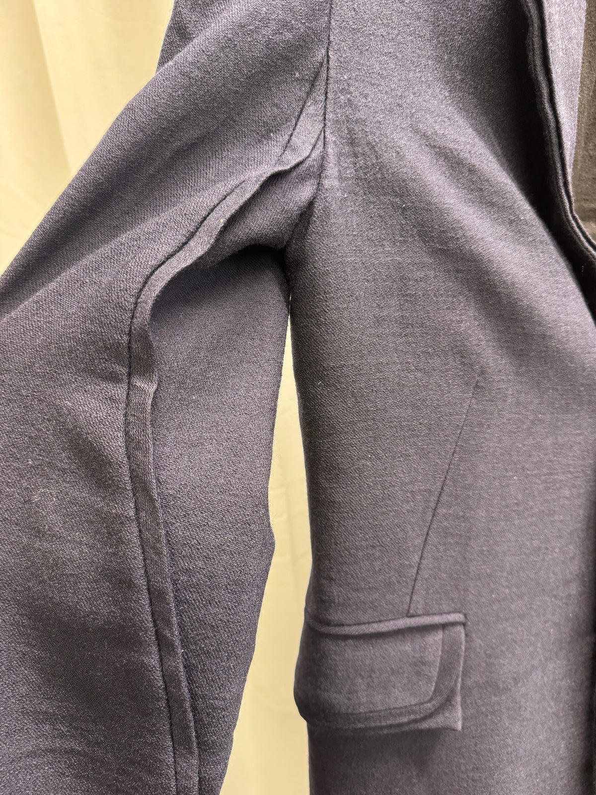 Ann Demeulemeester AW07 3D Detailed Point Lapel Wool Single Button Blazer