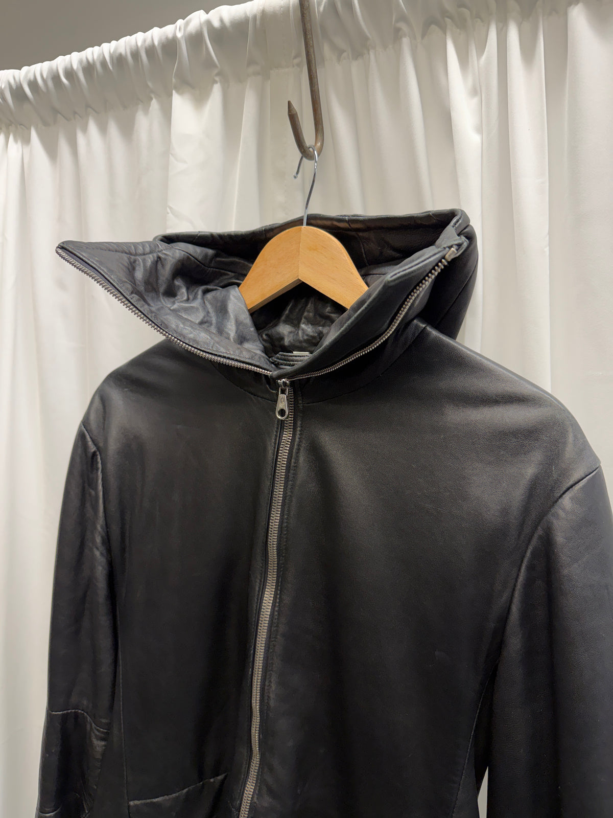 Vexed Generation 1990s Masked Leather Jacket (L)