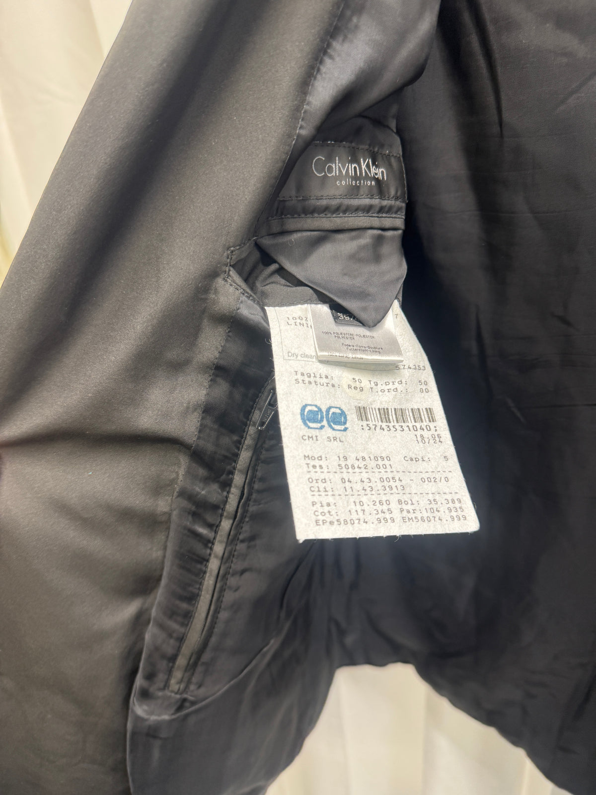 Calvin Klein Collection c.2012 Padded Blazer