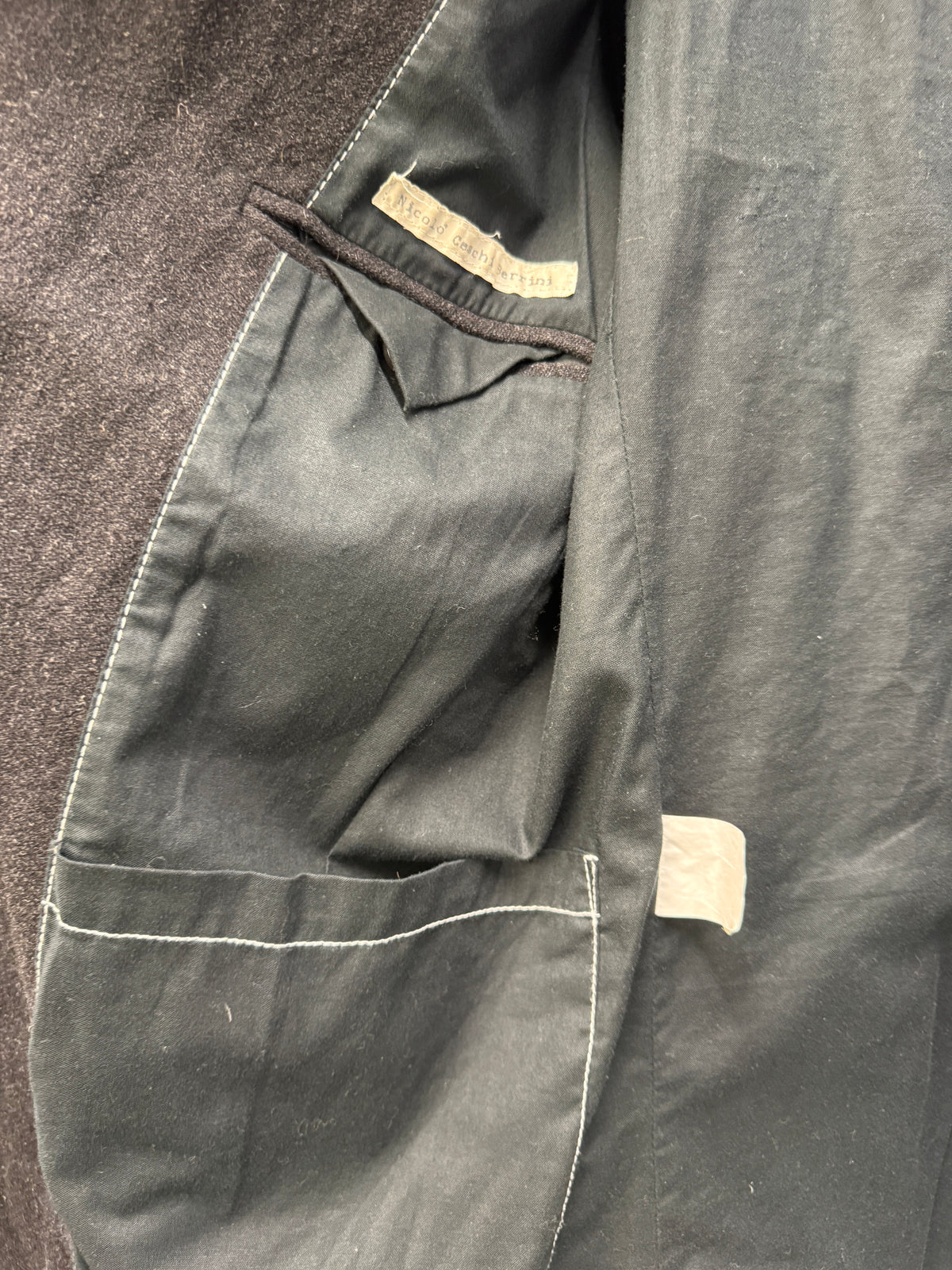 Nicolò Ceschi Berrini Metallic-Blend Scar Stitch Jacket — c. 2005–2008