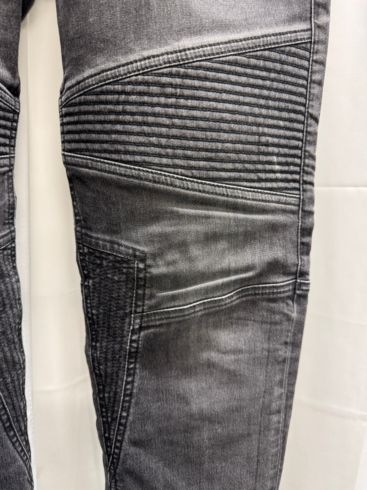 Neil Barrett 2010s Moto Rib Skinny Denim