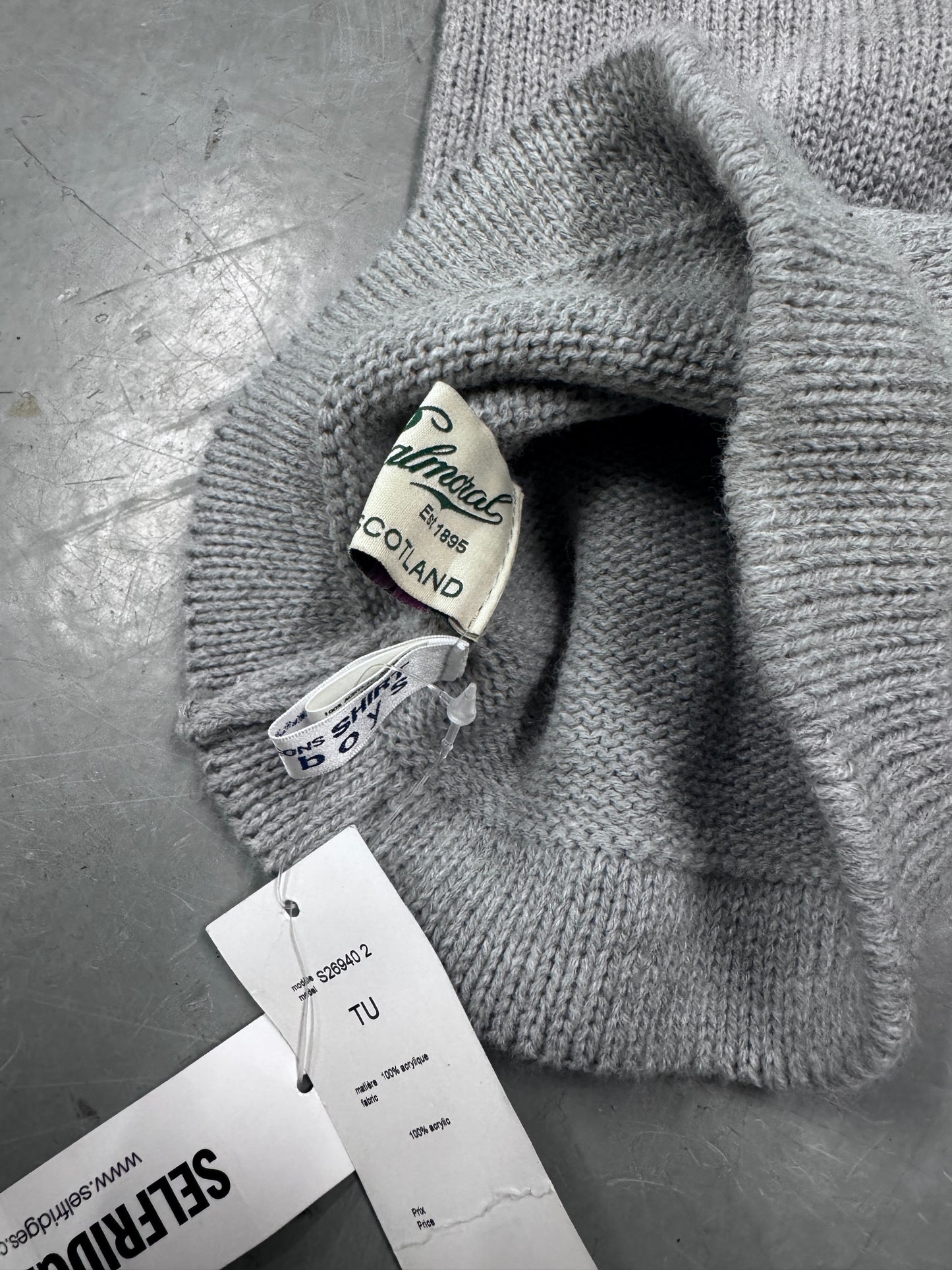 Comme Des Garcons Shirt Scottish Wool Extended Beanie