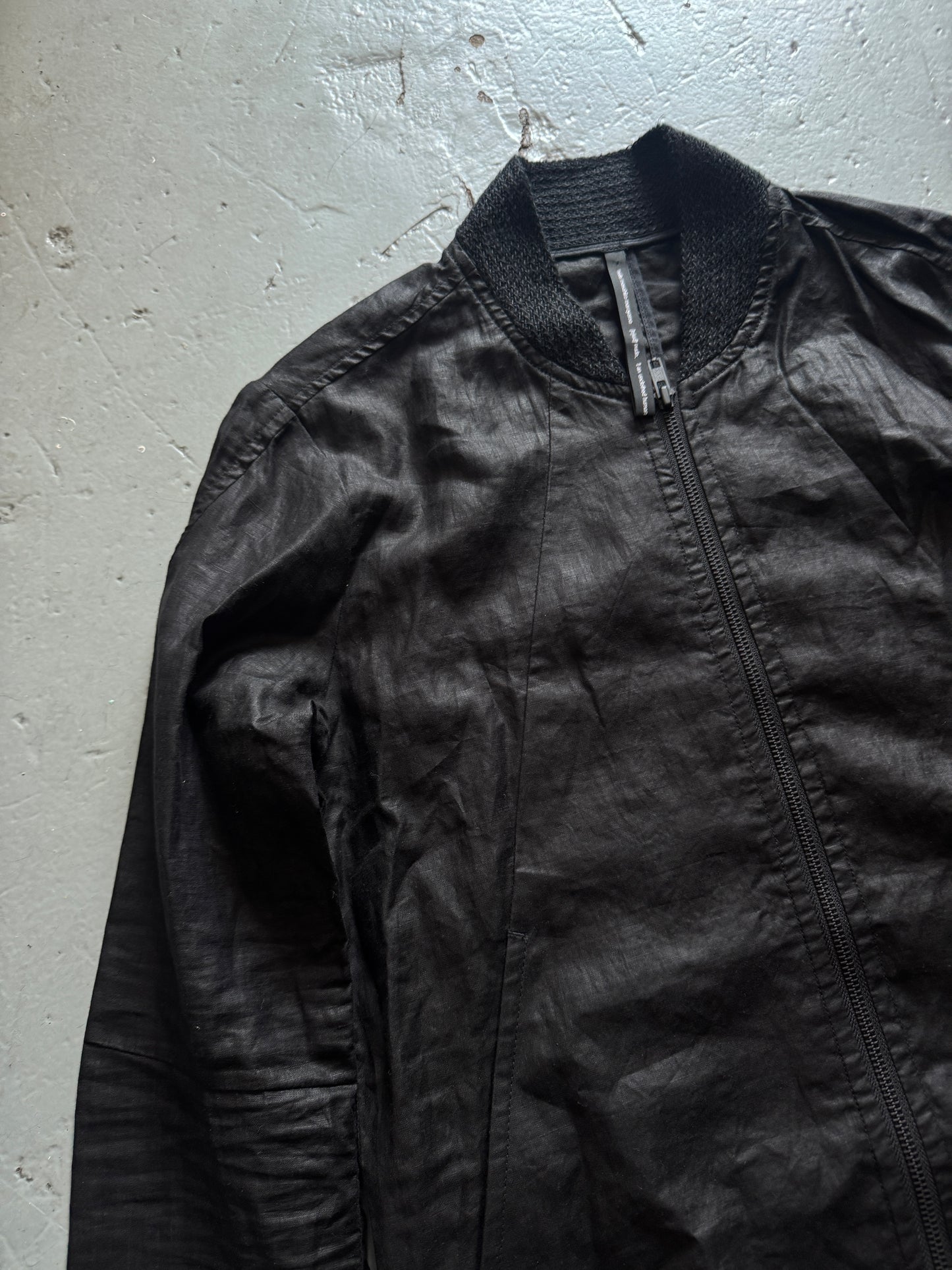 masahiko maruyama coated linen bomber jacket M