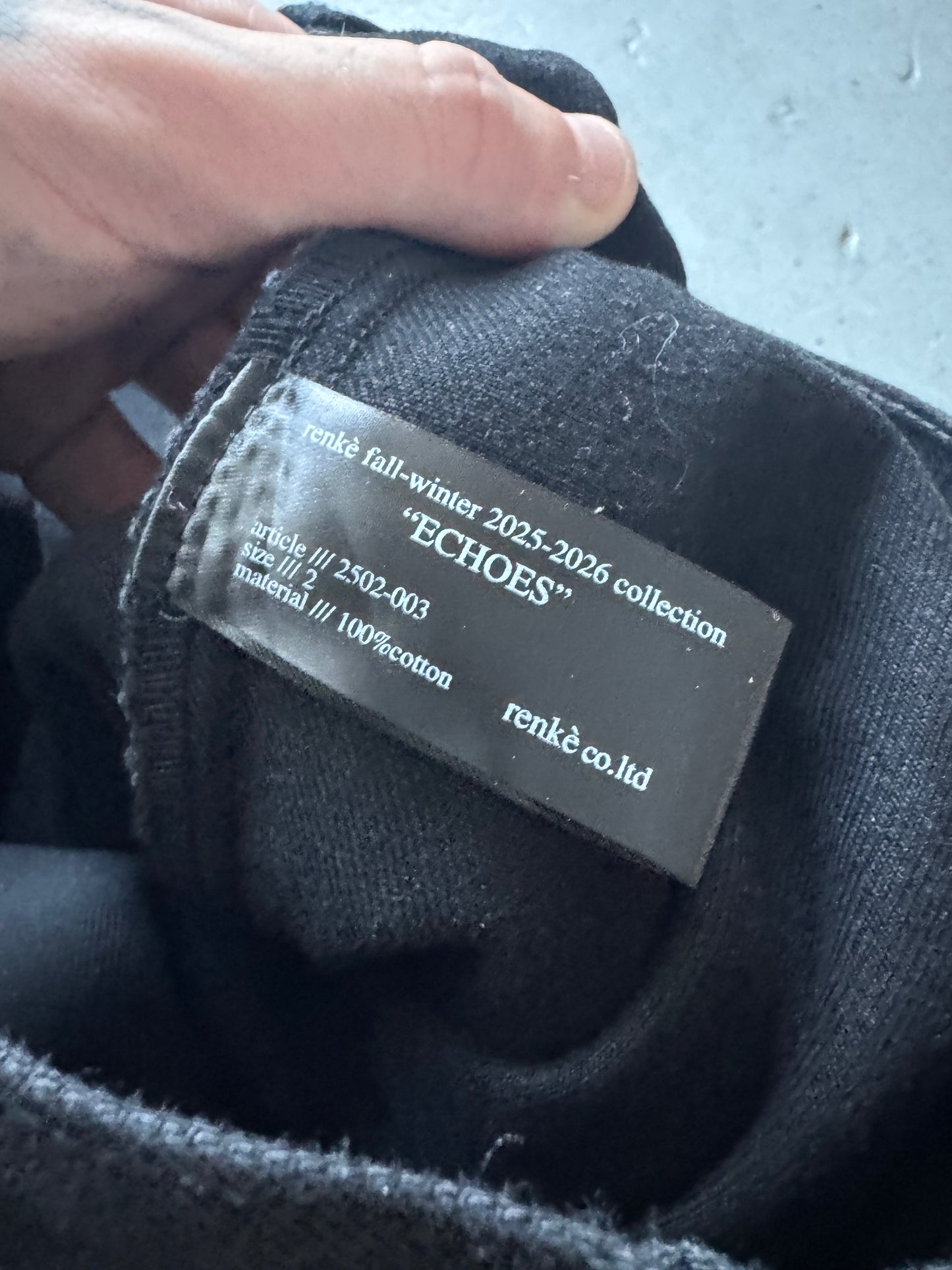 renke coated layer denim