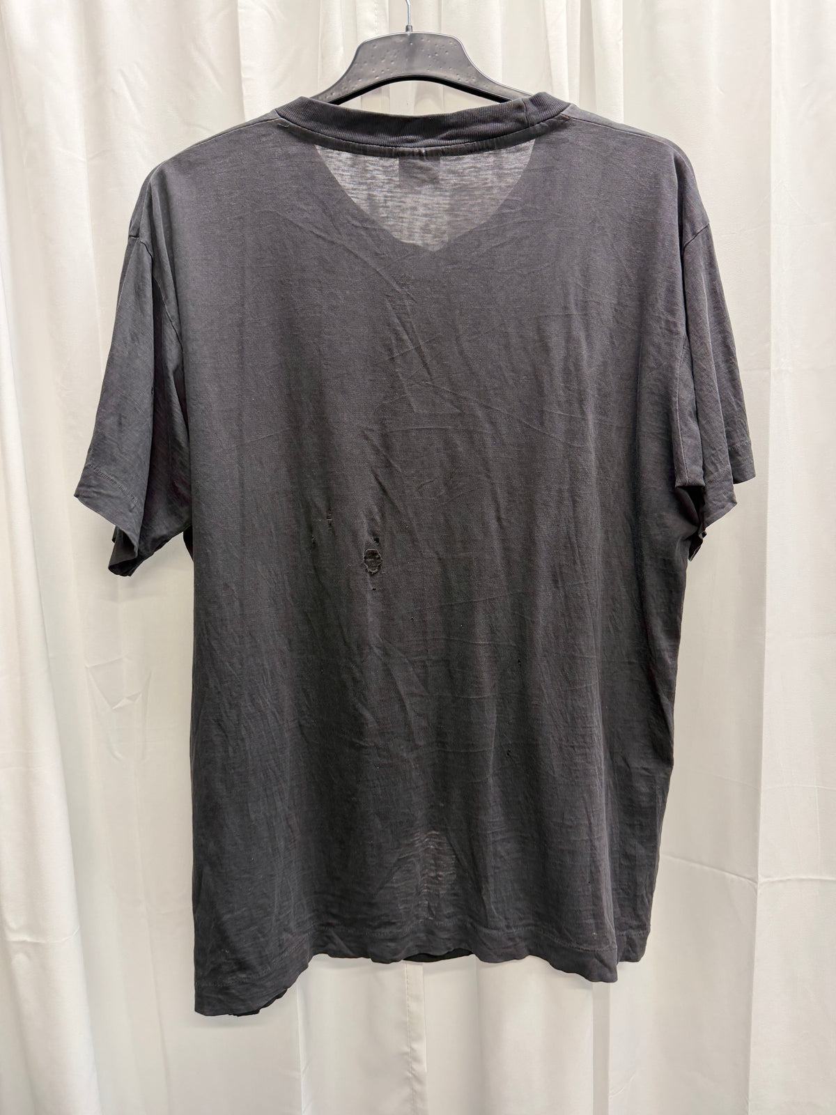 1980s Vintage Thrashed Paper Thin Graphic Tee (L)