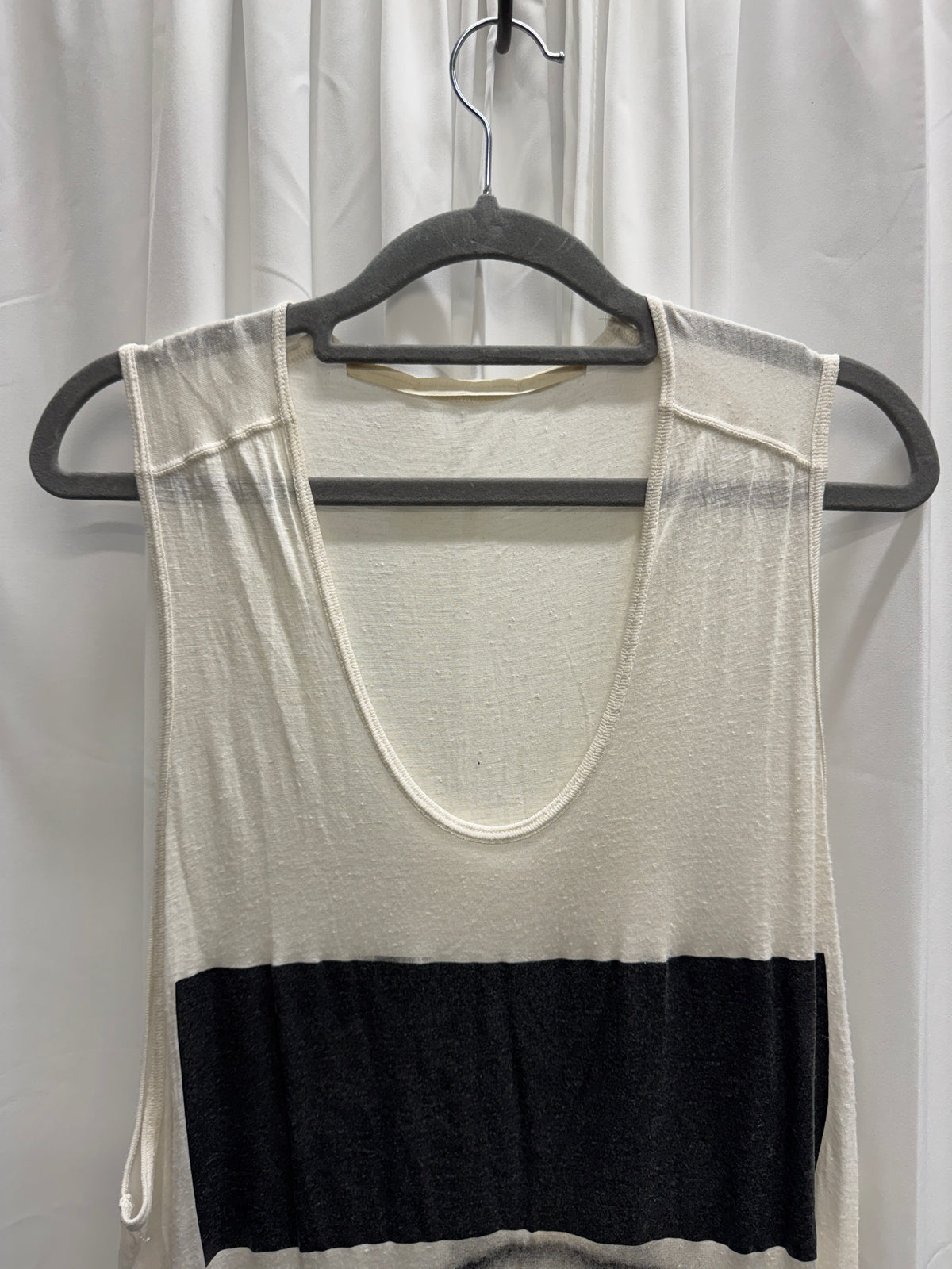 JULIUS_7 SS15 Graphic Longline Vest / Dress