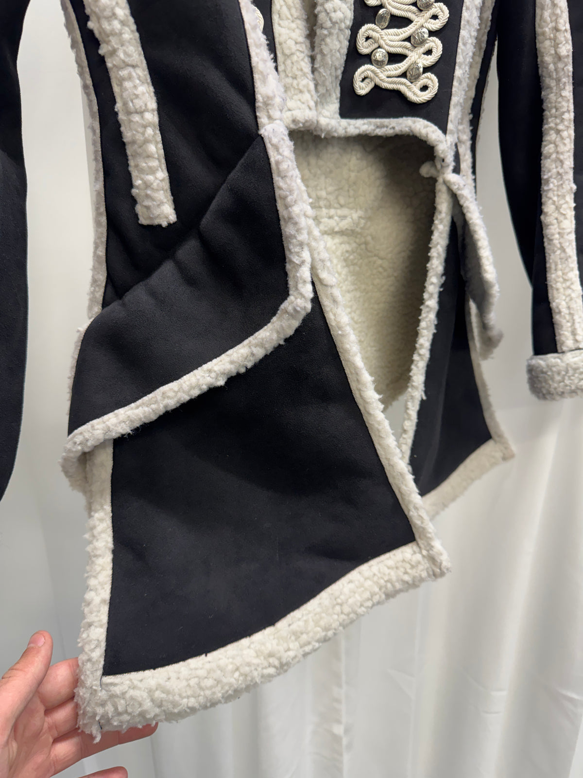 KTZ AW15 Sculptural Napoleonic Military Shearling Coat