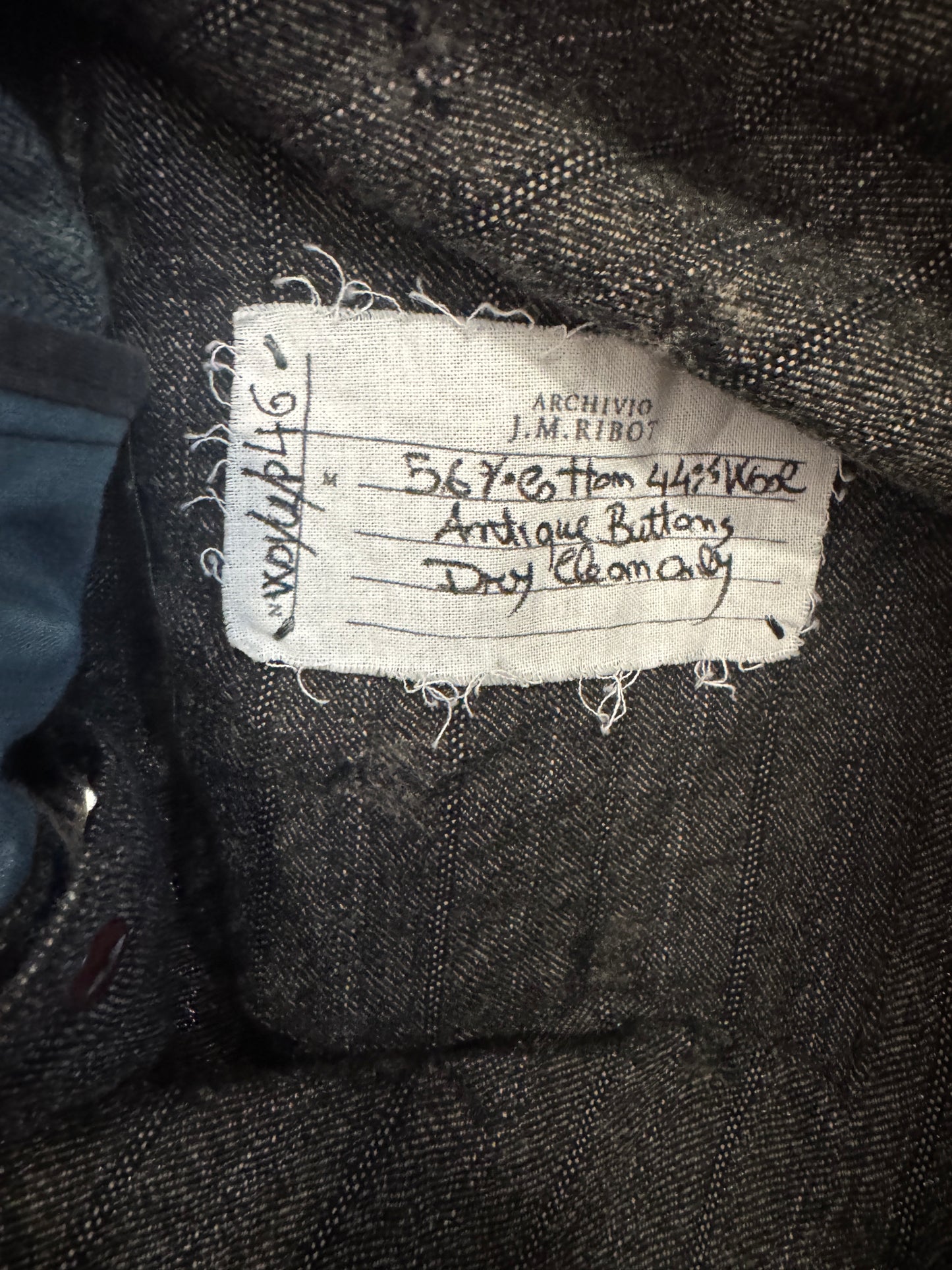 jm archivio ribot patchwork wool buttoned jacket