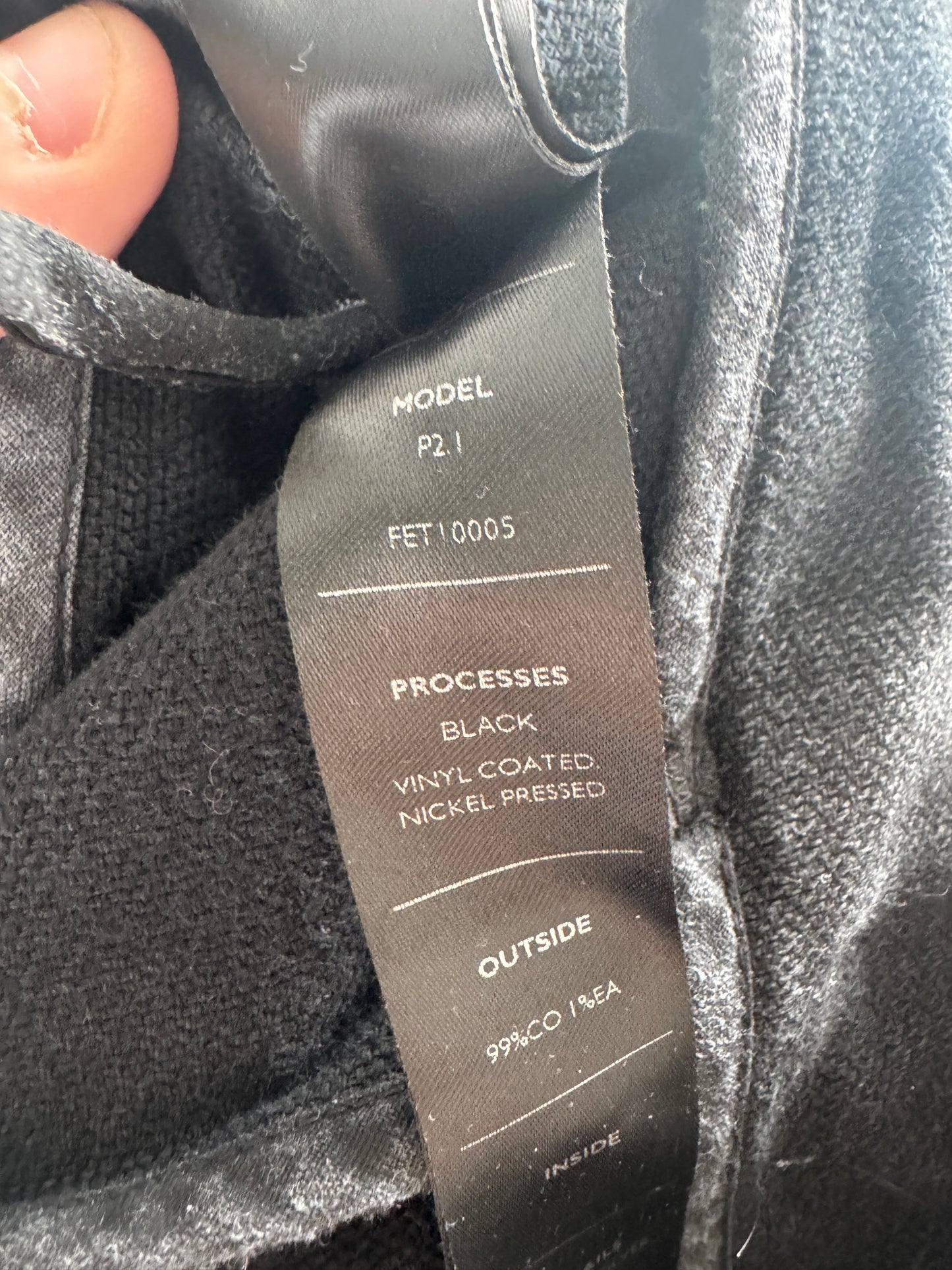 boris bidjan saberi p2.1 coated denim wide trouser