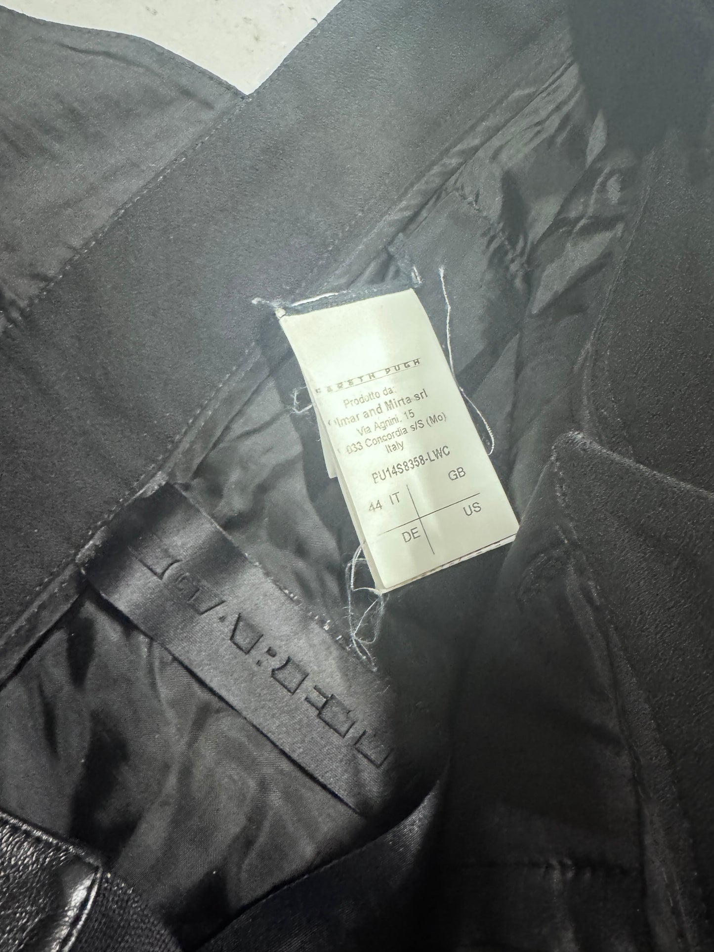 Gareth Pugh Leather Suspender Tailored Trousers