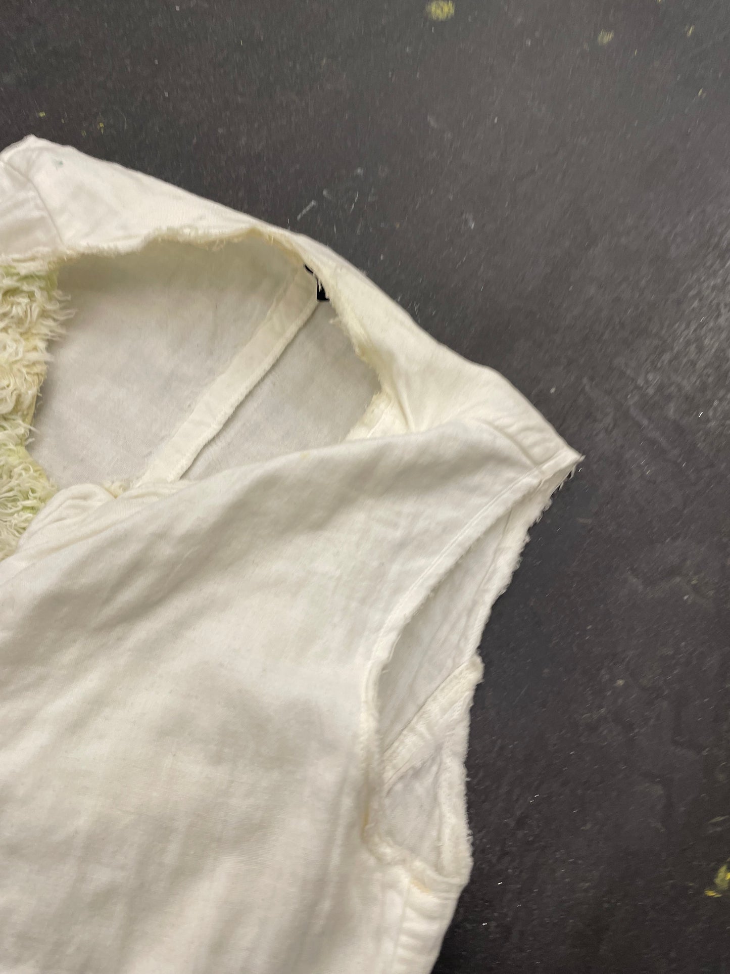 Comme Des Garcons Fold Fur Waistcoat Top