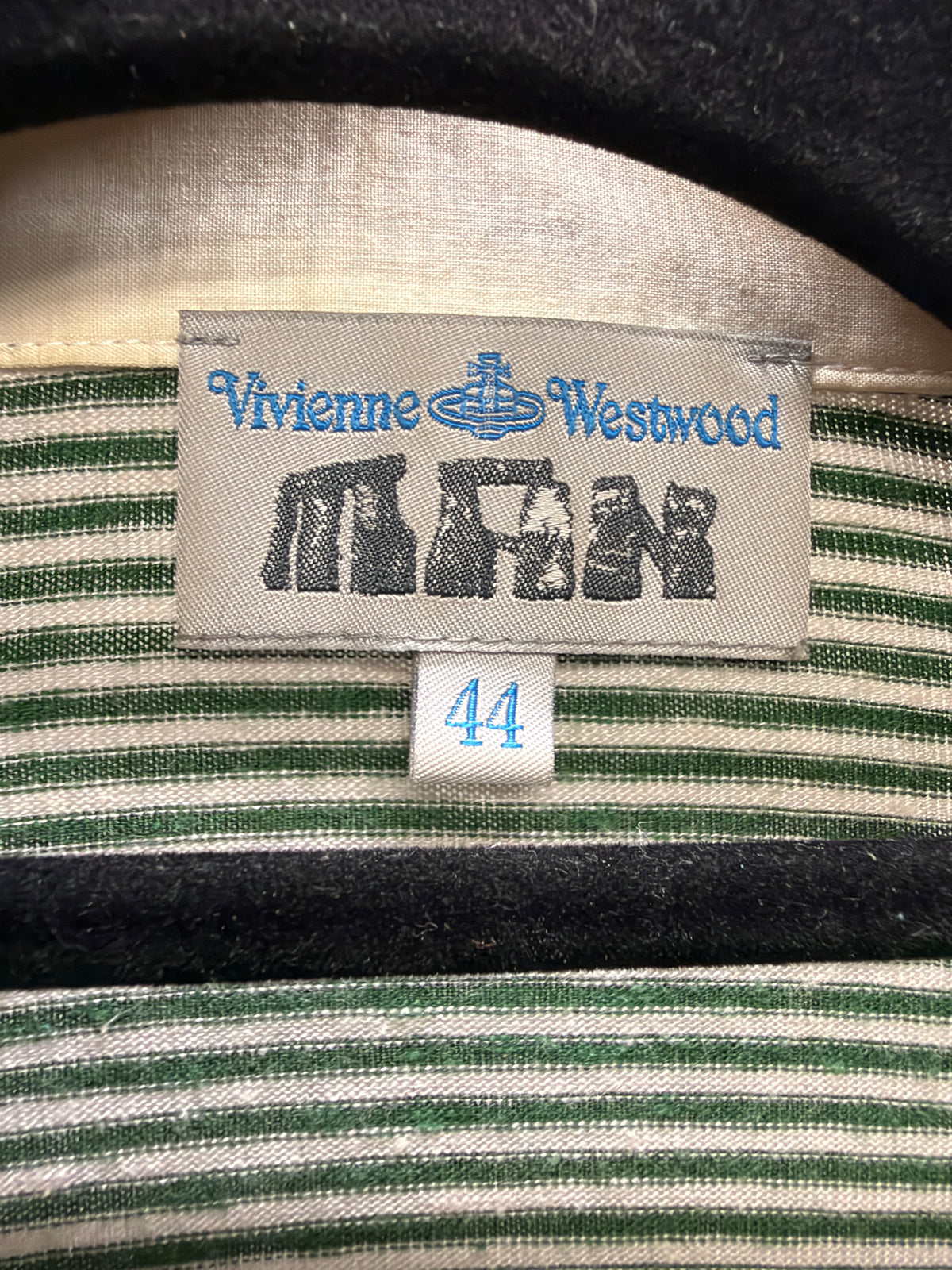 Vivienne Westwood MAN 00s Striped Draped Collar Top