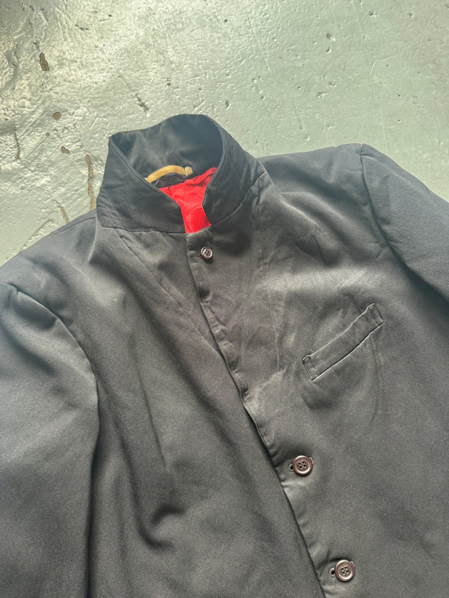 comme des garçons homme plus boiled polyester coat / blazer