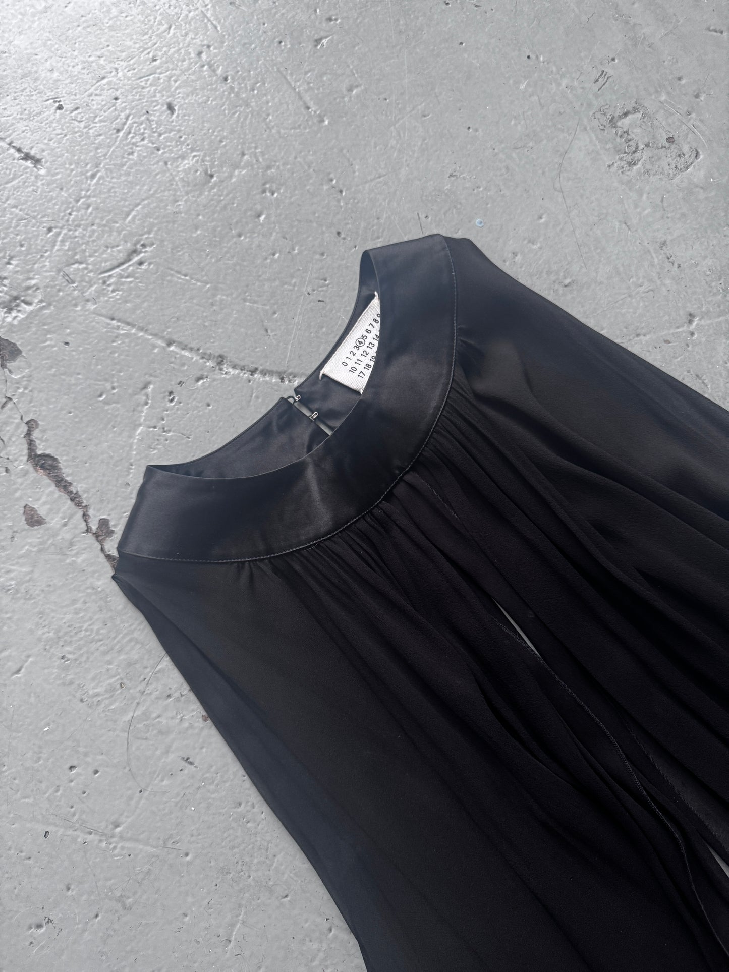 martin margiela split sheer cloak / cape