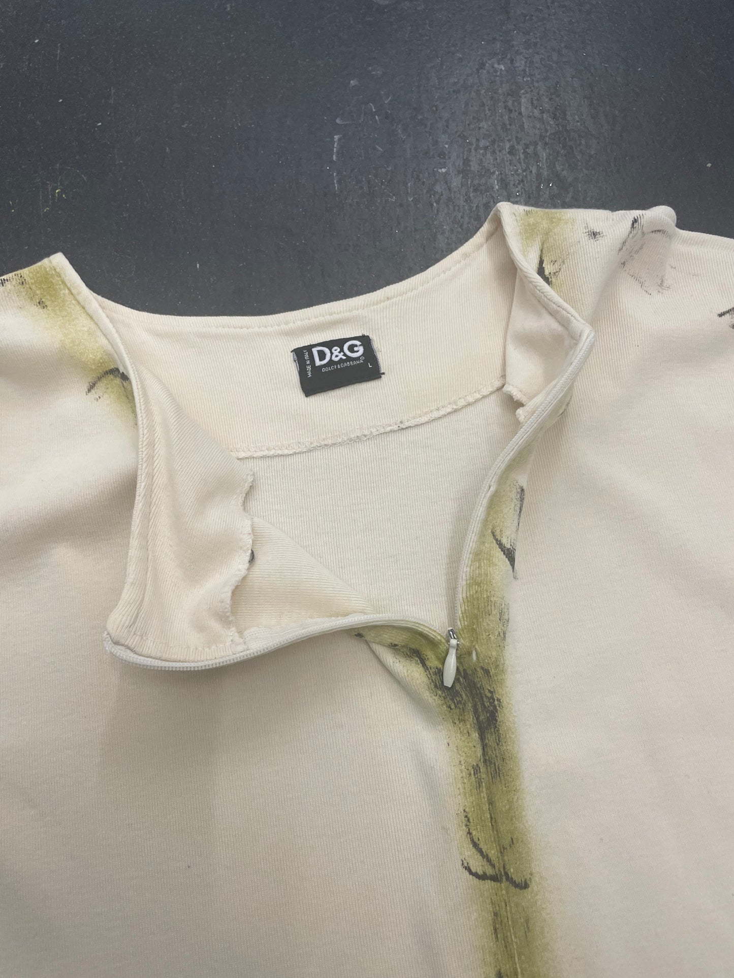 Dolce & Gabbana Trompe Loeuil Zip Tee