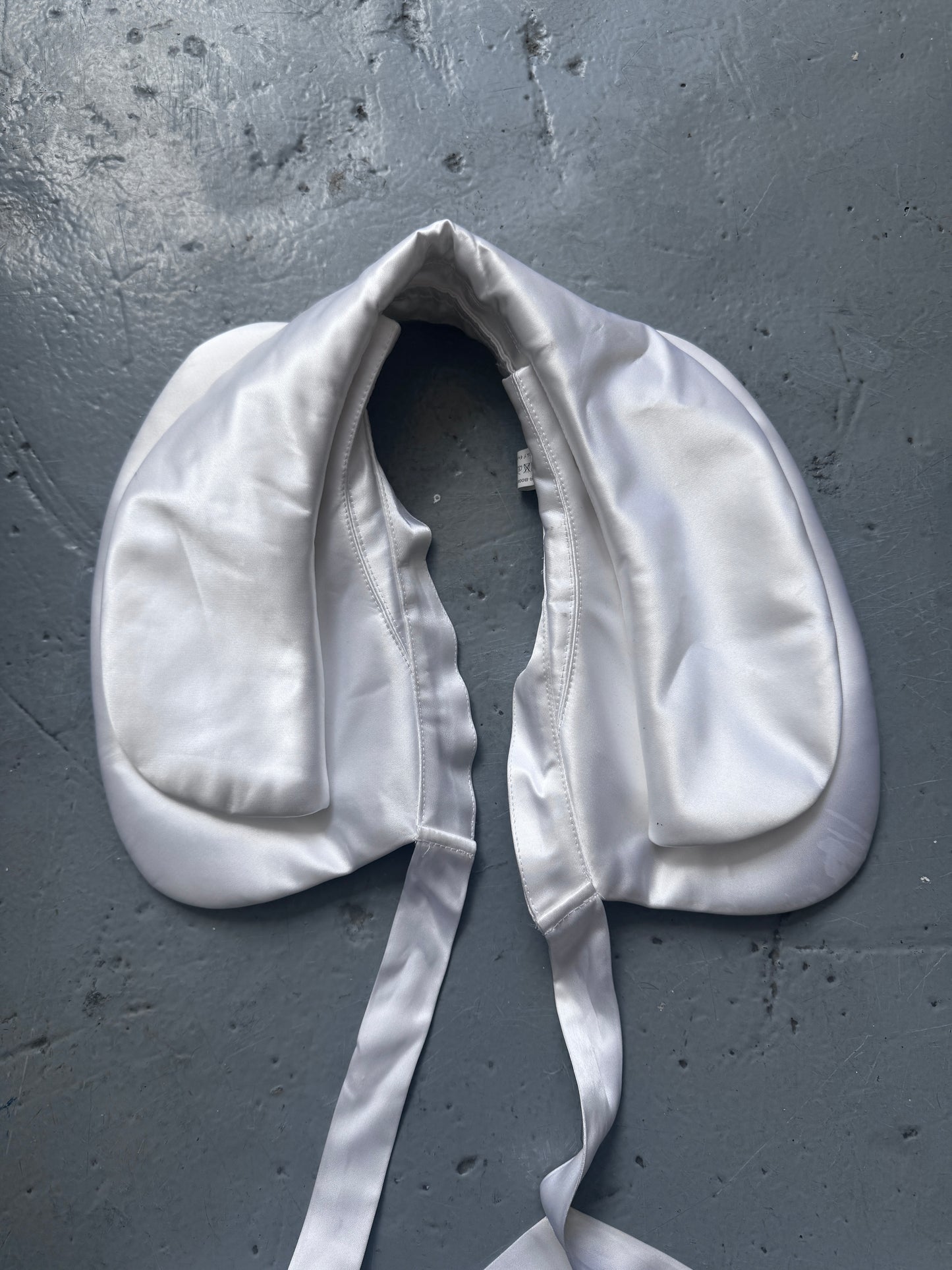 comme des garcons satin layered collar