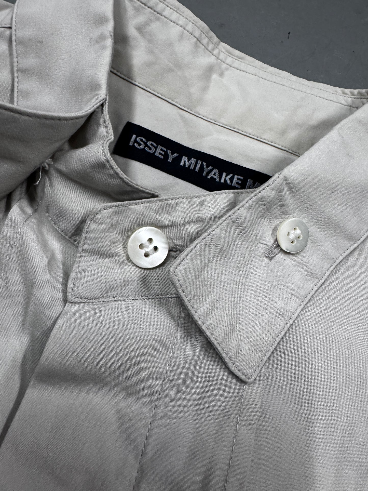 Issey Miyake Button Collar Detail Shirt