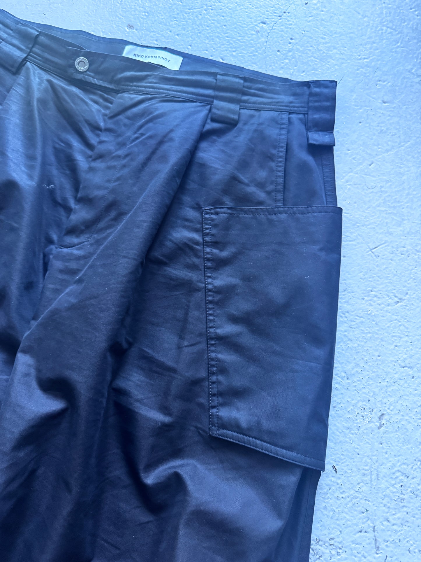 kiko kostadinov adjustable wide cargo pant