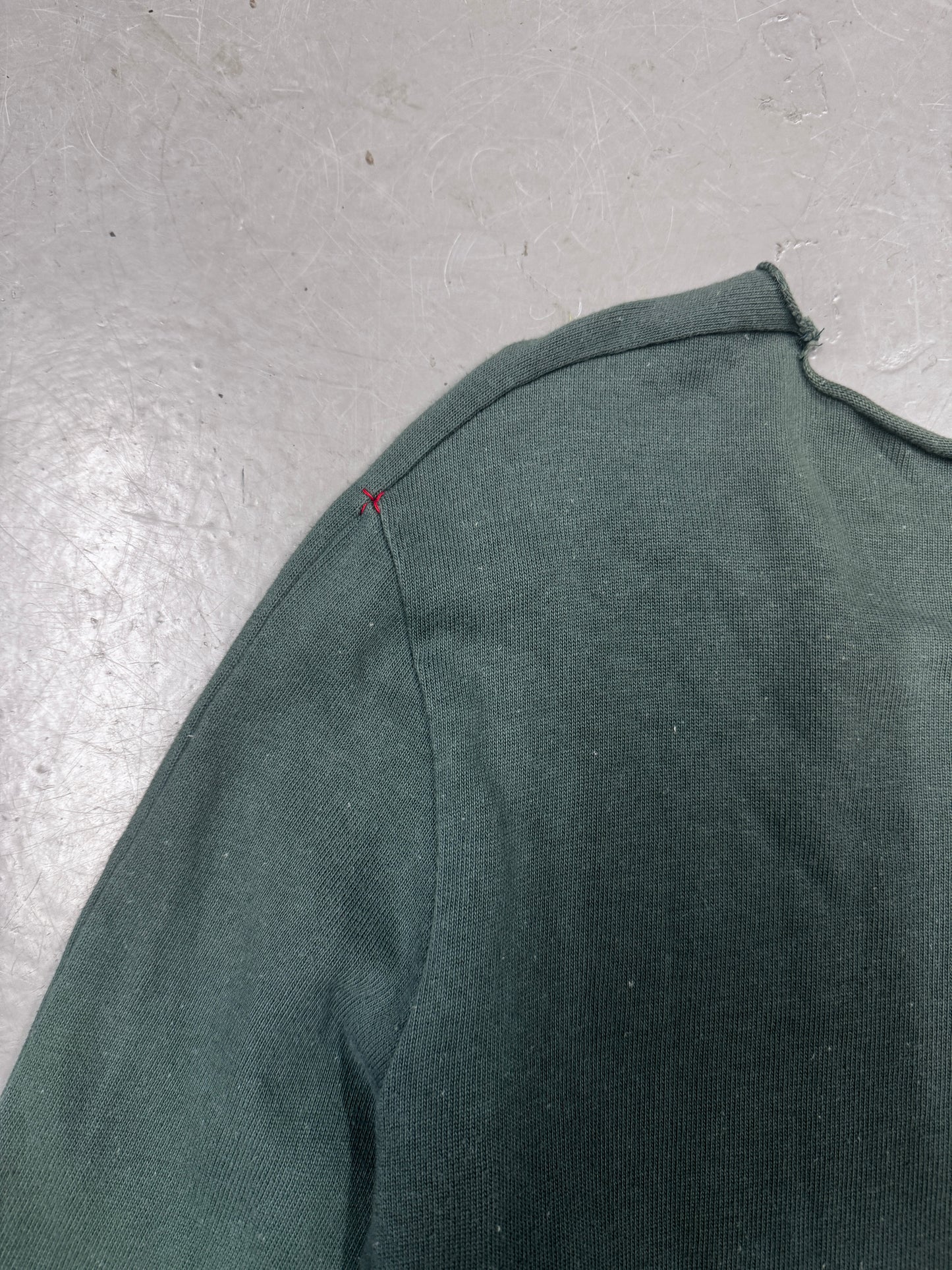 m.a+ cut and sew misaligned jumper