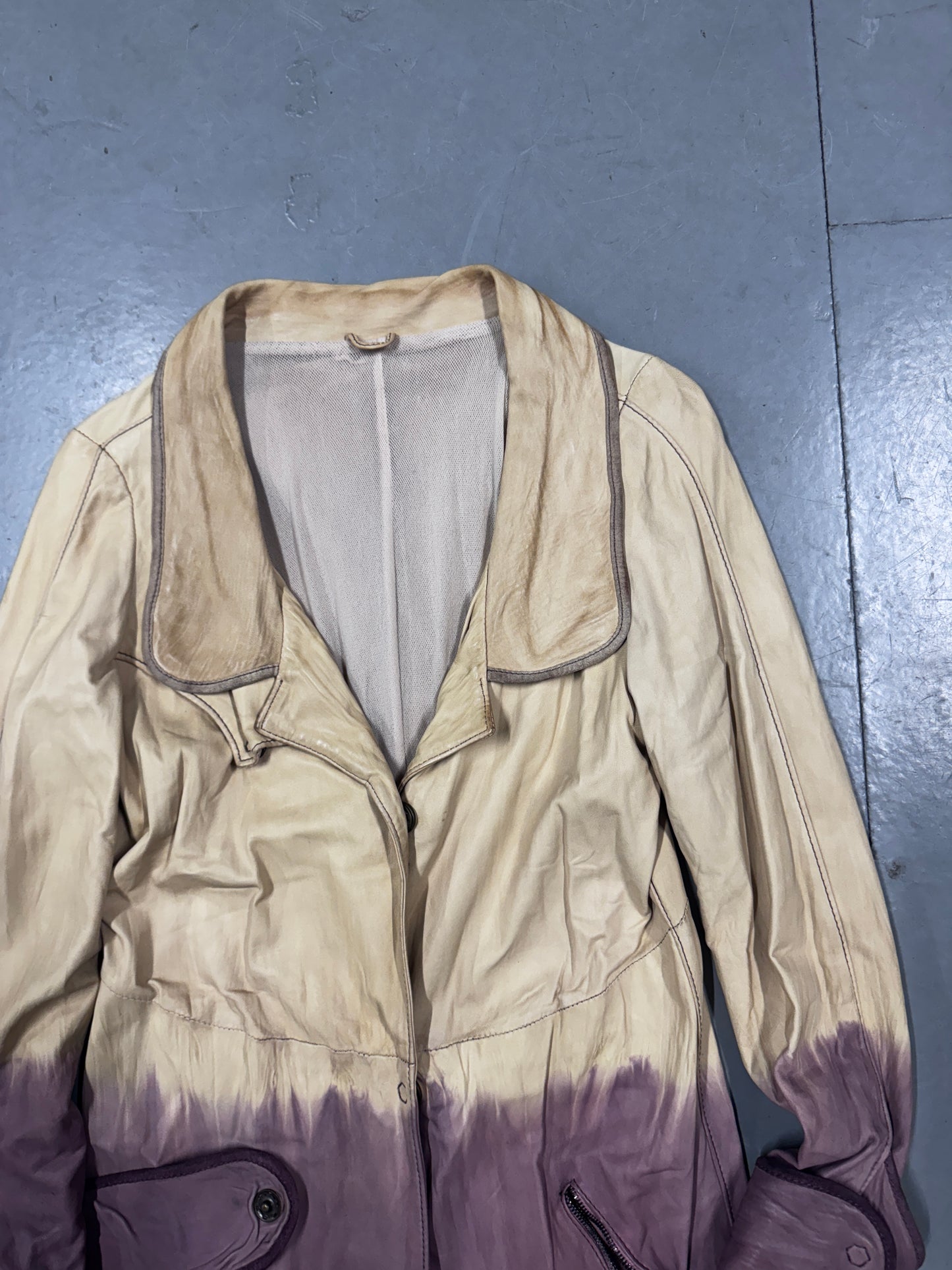 Giorgio Brato Dip Dyed Leather Coat