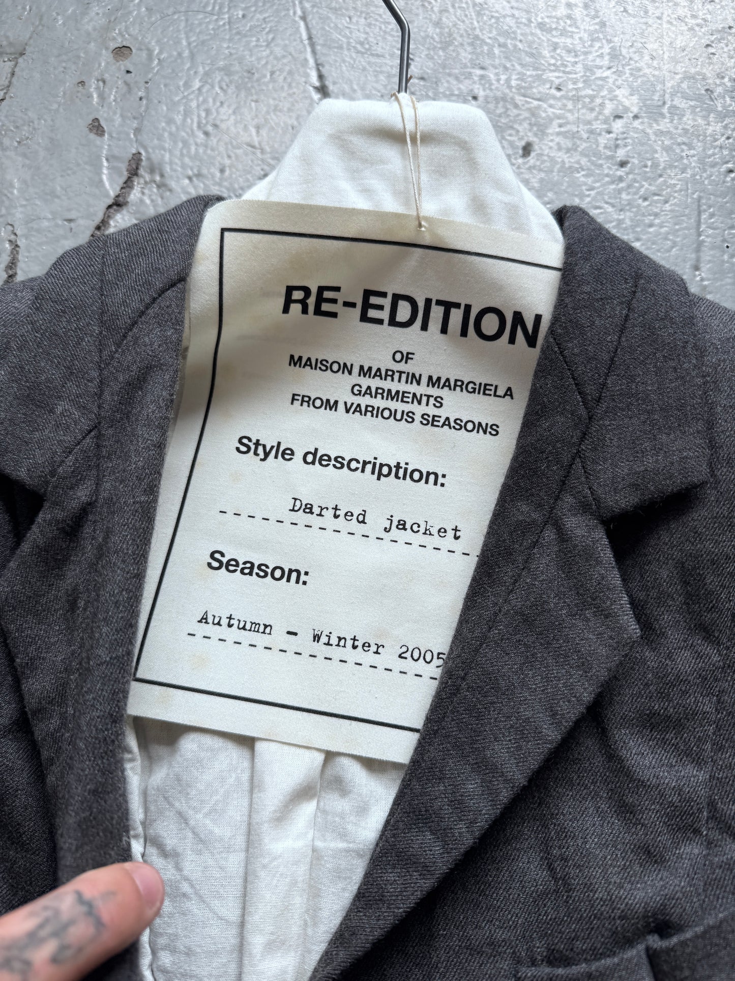 martin margiela hm reconstructed dart blazer