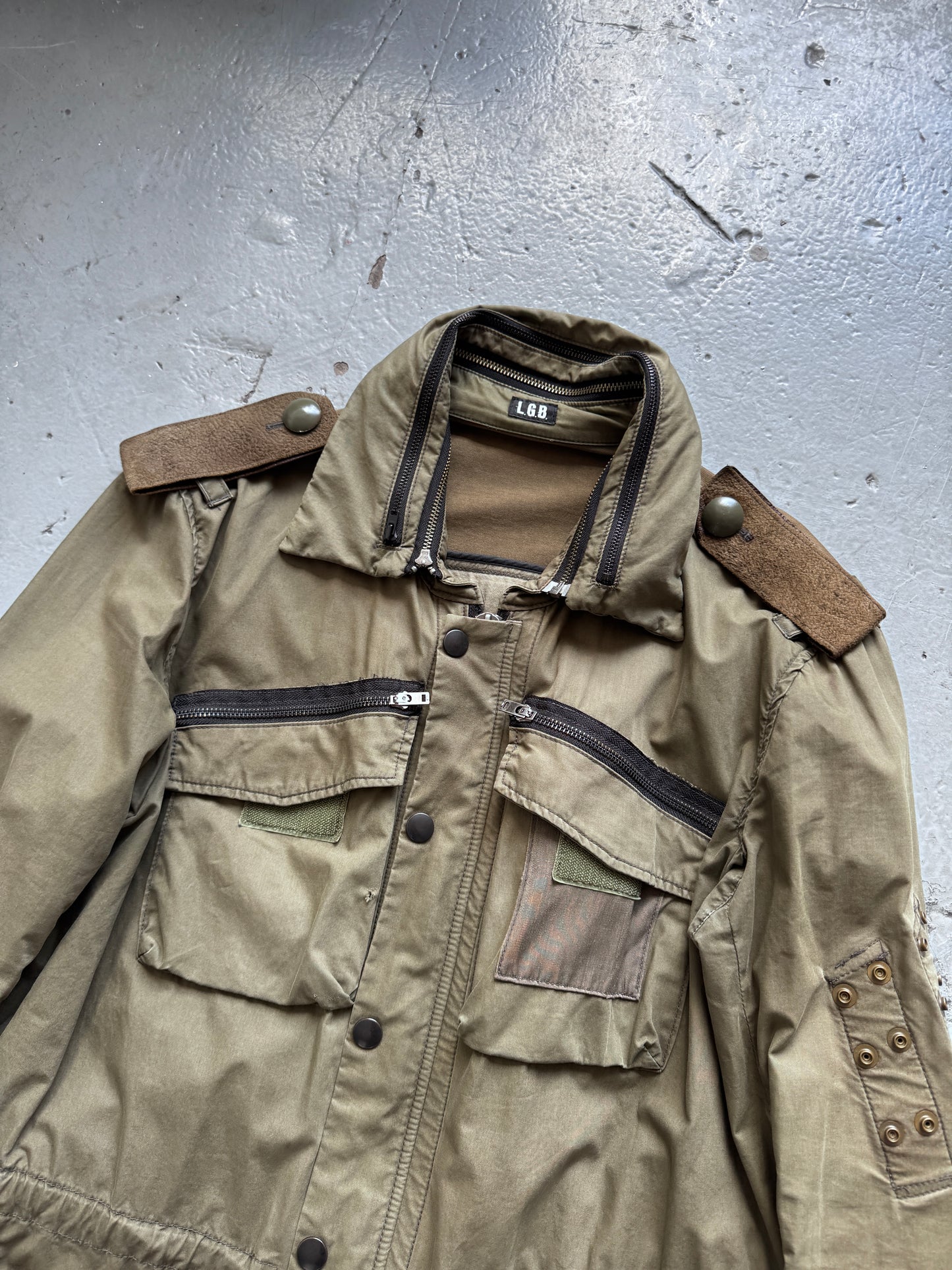 lgb pilot multi cargo pocket jacket
