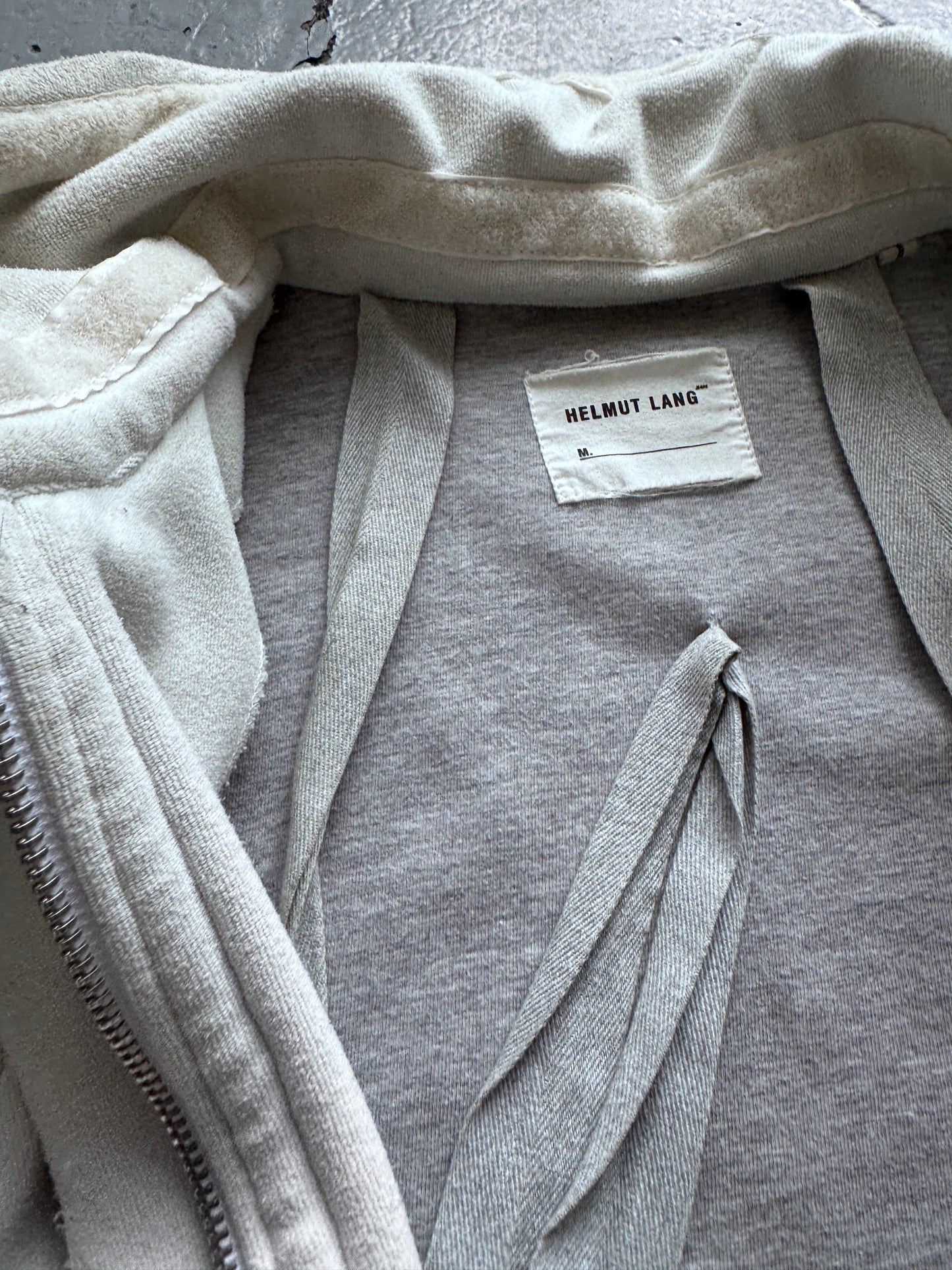 helmut lang 97 astro harness fleece jacket