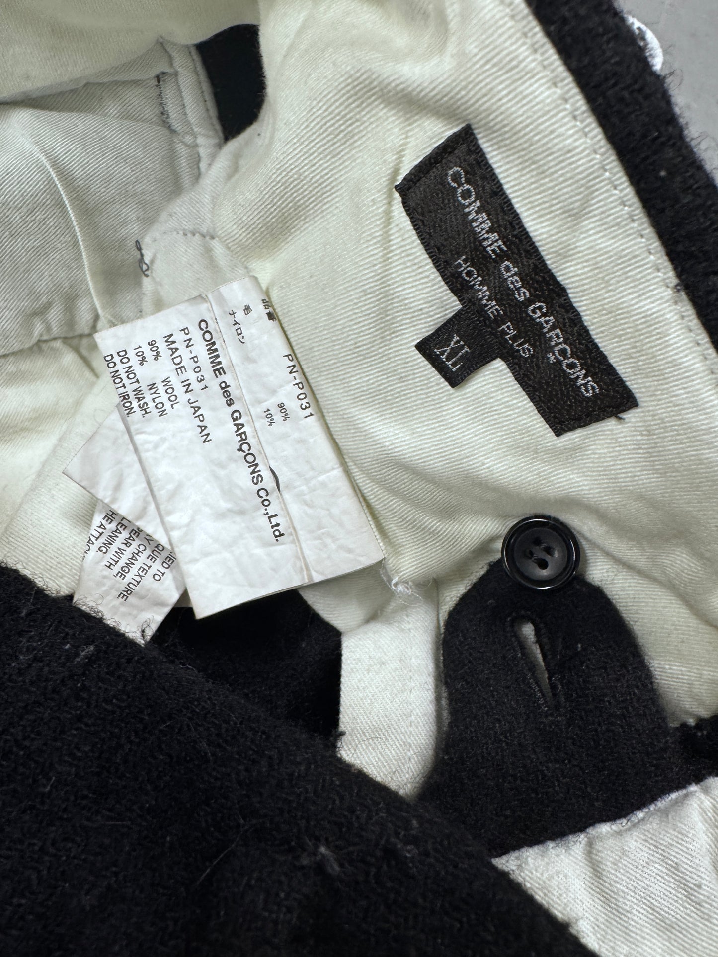Comme Des Garcons Homme Plus Boiled Wool Shorts