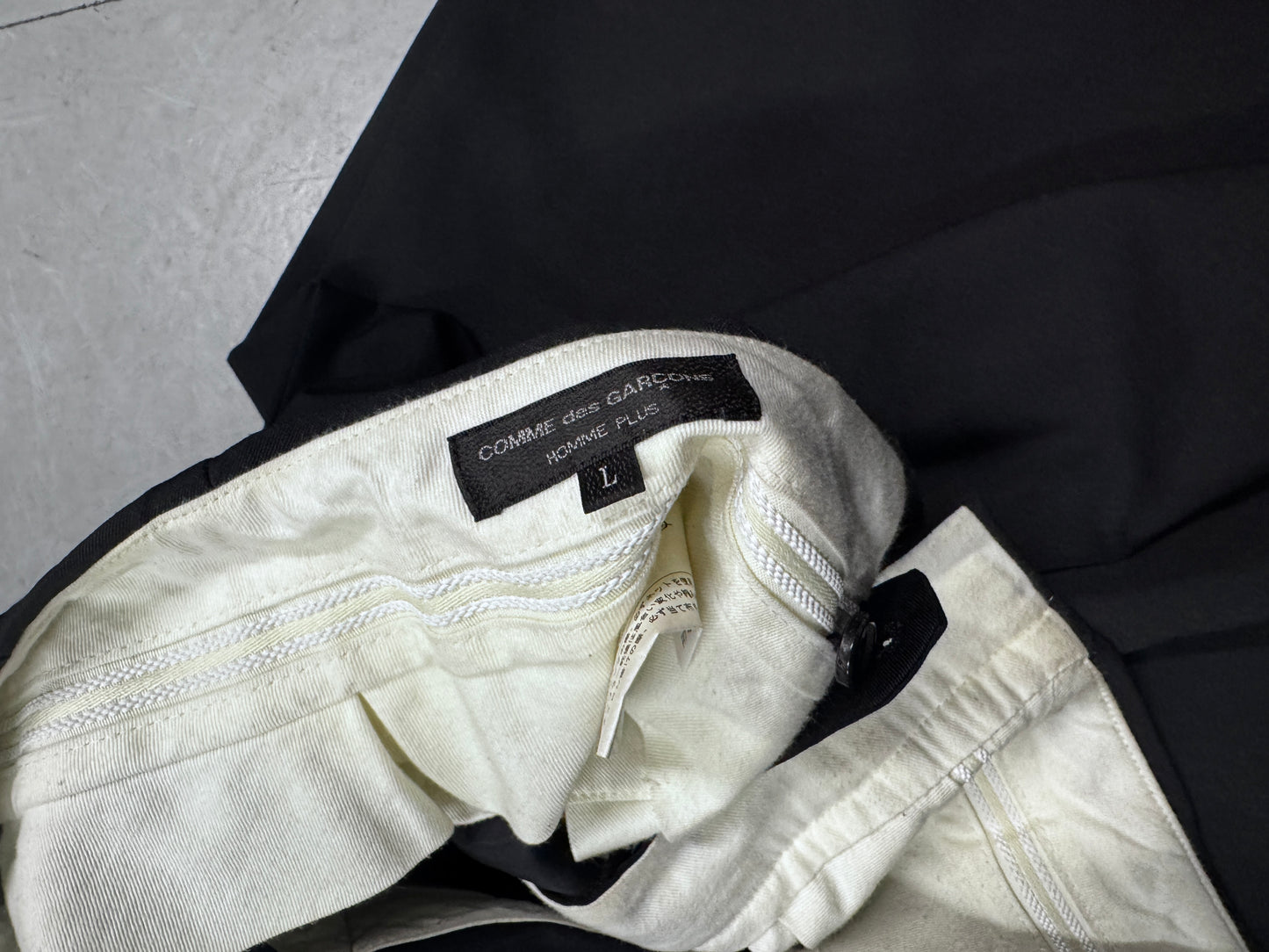 Comme Des Garcons Homme Plus Balloon Curved Trouser