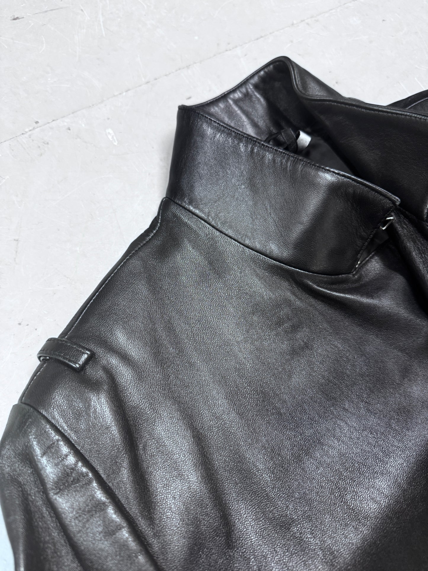 Dior Homme AW01 Solitaire Hedi Slimane Leather Coat