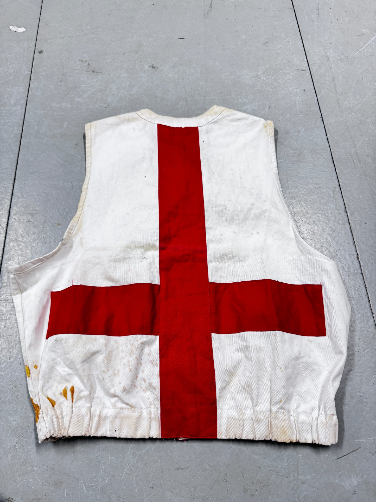 Antique British 1900s Red Cross Medical Vest