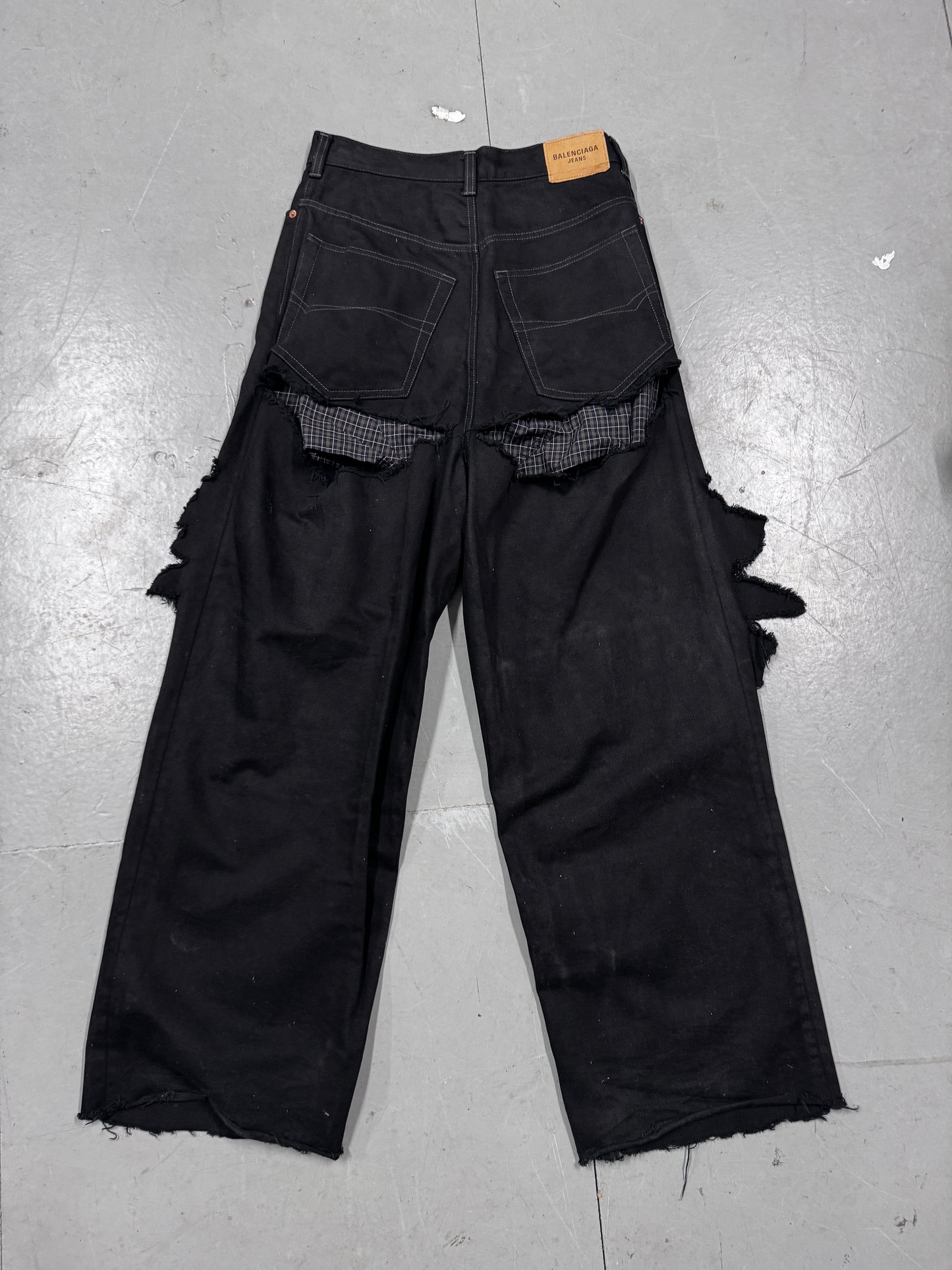 Balenciaga Blowout Brief Wide Jeans