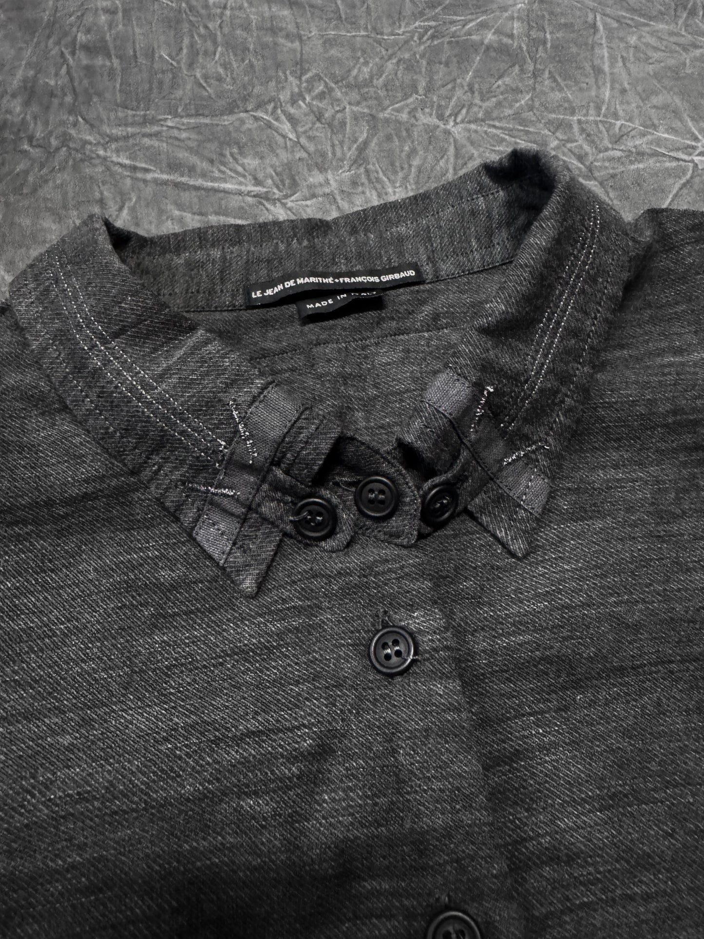 Marithe + Francois Girbaud Patching Collar Shirt